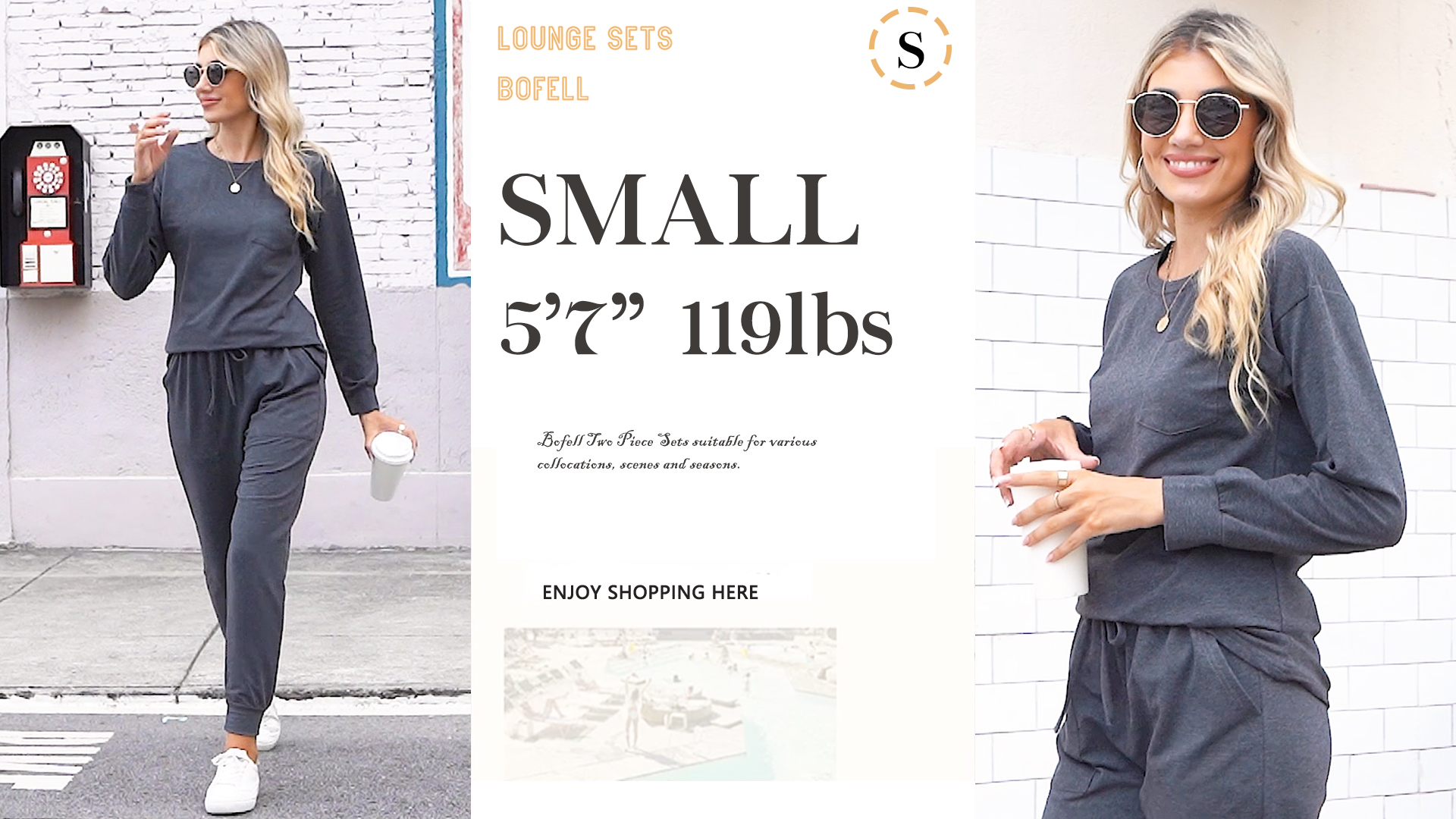 Amazon.com: Bofell Sweatsuits for Women Set 2 Piece Fall Outfits