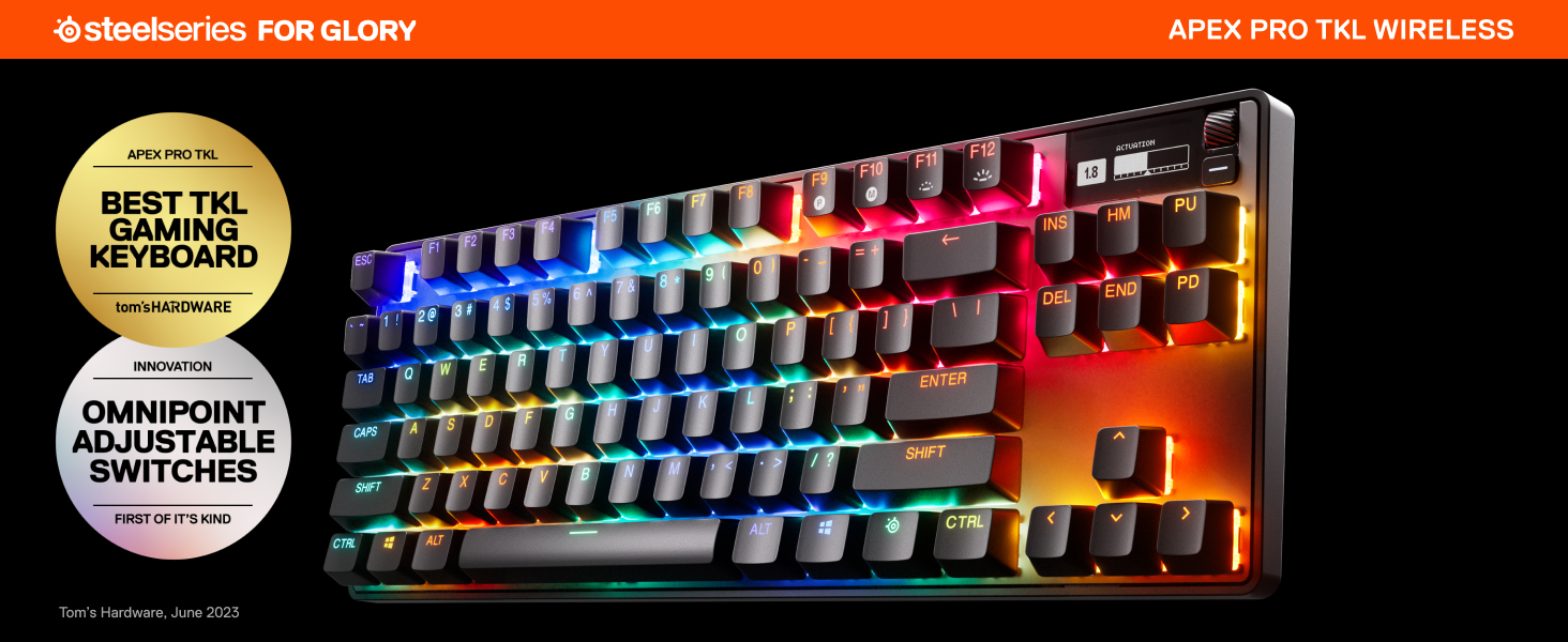 Amazon.com: SteelSeries Apex Pro TKL Wireless HyperMagnetic Gaming