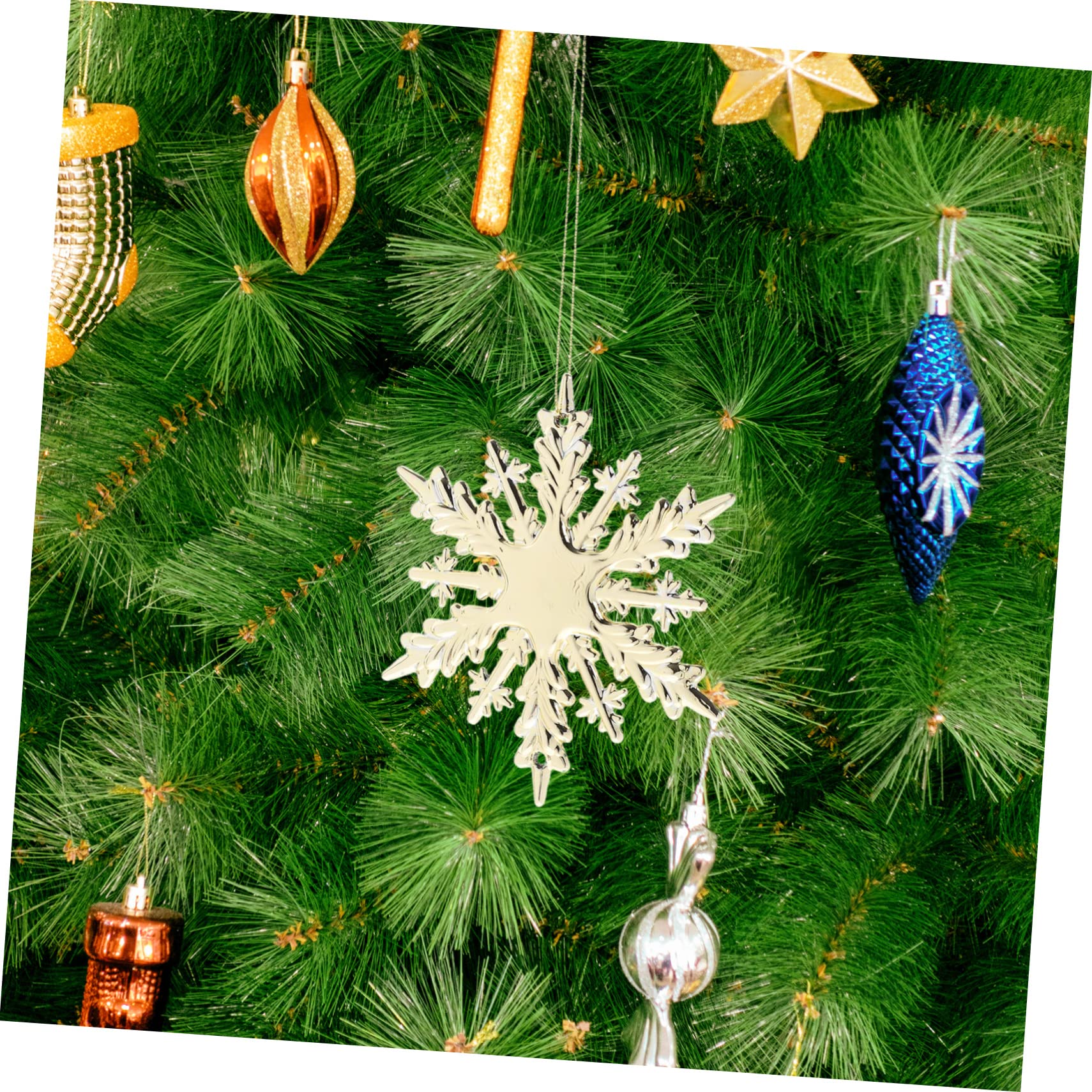 Cabilock 18piezas Adornos Colgantes para Árbol De Navidad Decoraciones Navideñas para Ventanas y Paredes Accesorios Reutilizables De Diseño y Ecológico
