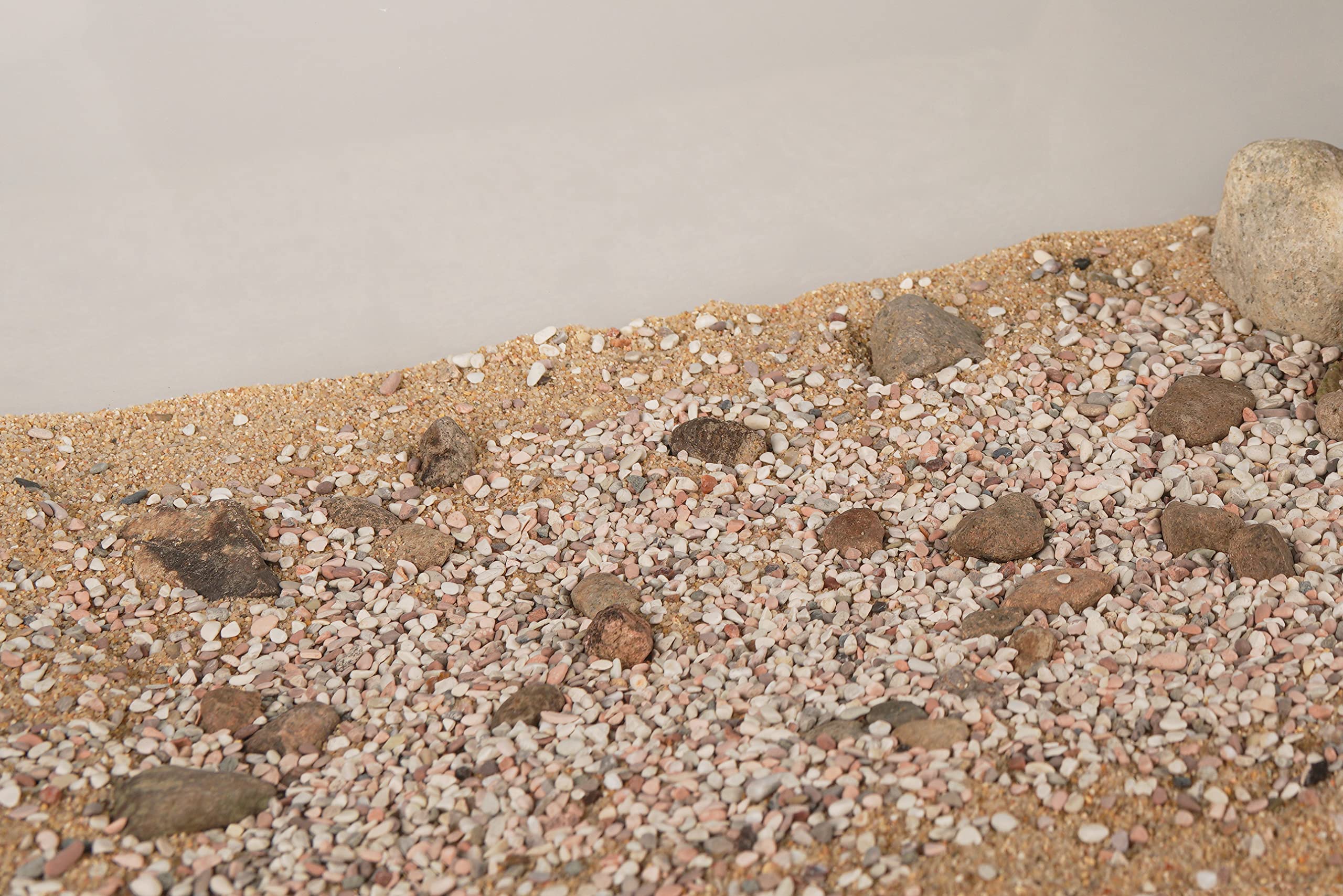 LANDEN Betanu Aquascape Sable pour paysage d'aquarium, gravier cosmétique naturel, sable décoratif pour aquarium, gravier de couleur claire de 2 à 3 mm, 2 L (3,2 kg)