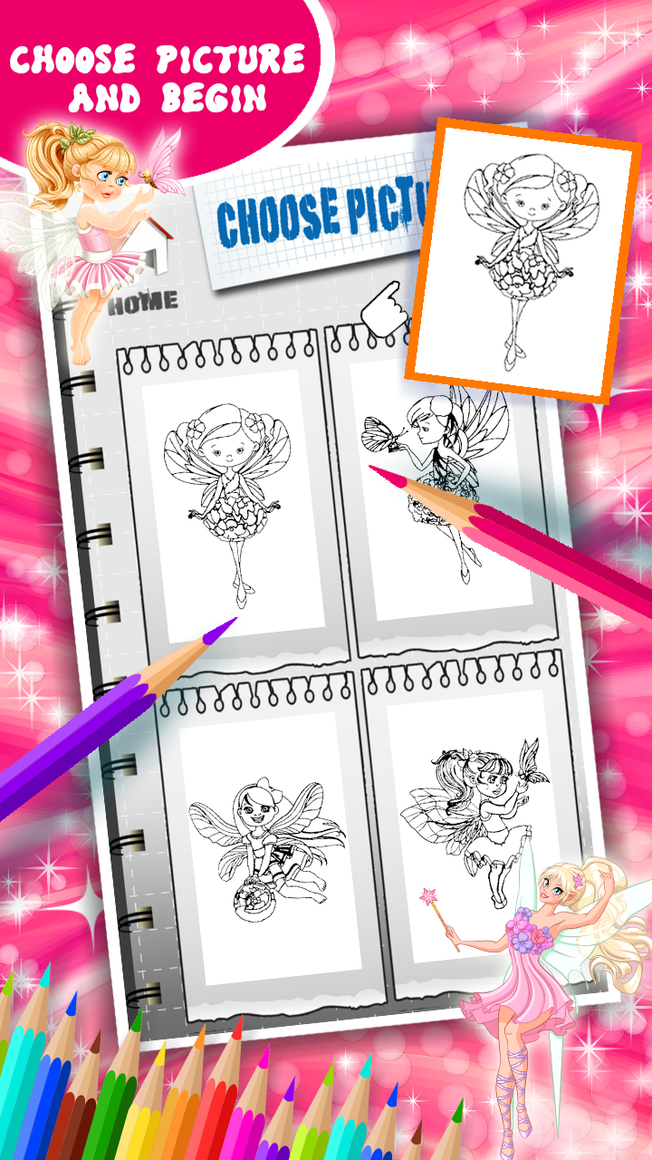 Fairy Coloring Book - App on Amazon Appstore