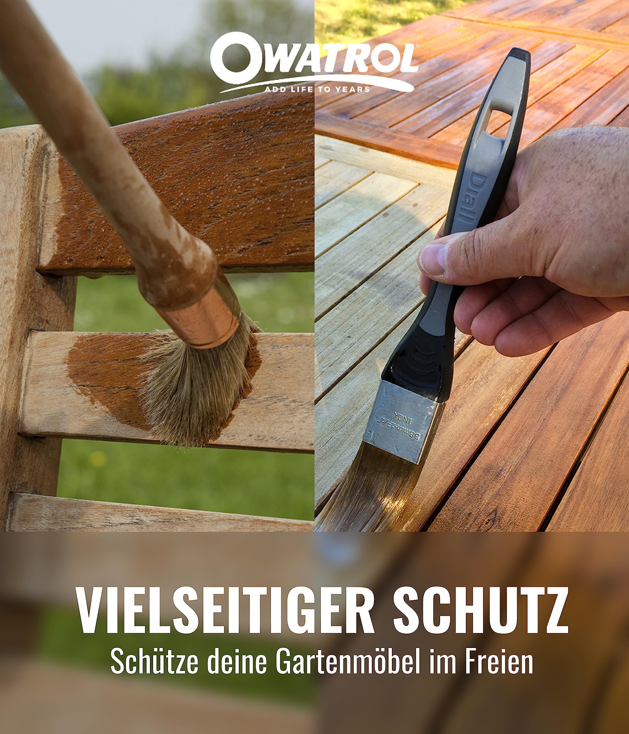 OWATROL – D1 – 2,5 L – Holzsättiger für tropisches Holz auf Alkydharz- und natürlicher Pflanzenölbasis