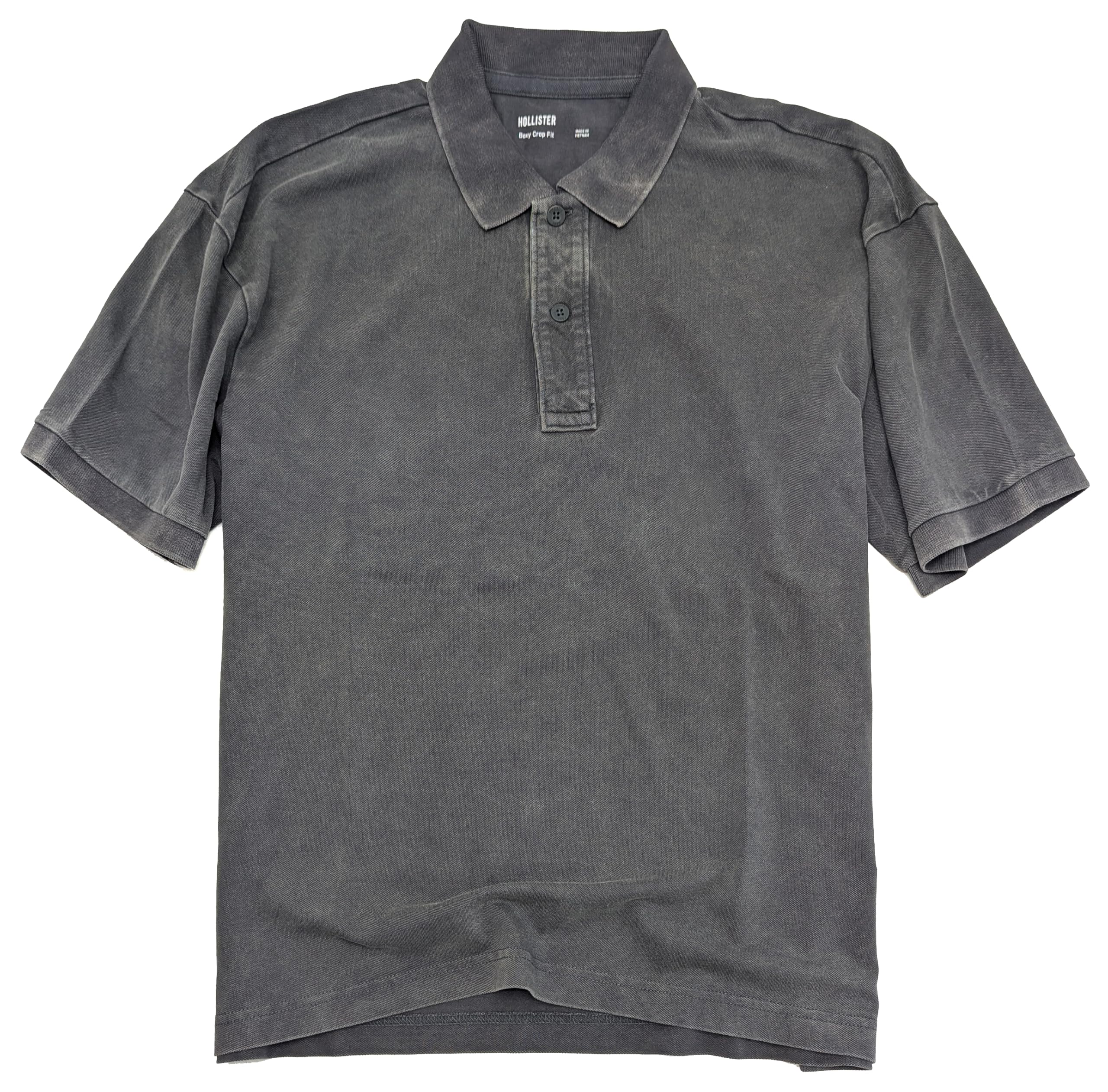 Camisa polo corta Hollister California para hombre de tela de piqué calce cuadrado HOM-1 - Imagen 17 de 34