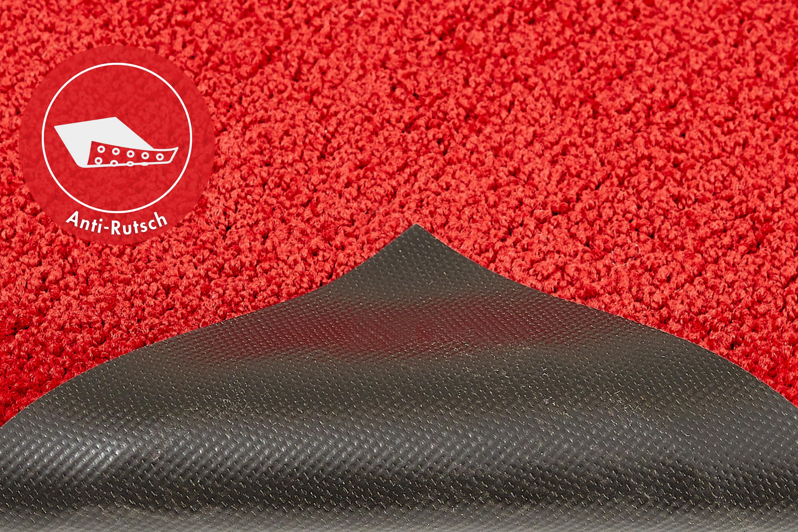 andiamo Fußmatte Verdi - Schmutzfangmatte für den Hauseingang - ideal als Fußmatte innen oder als Fußabtreter im überdachten Außenbereich - Fußabstreifer für Haustür 90 x 150 cm Rot 2