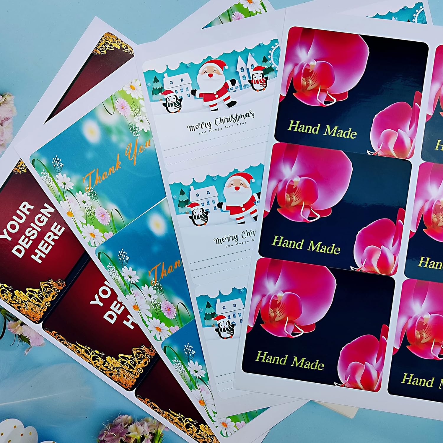 Bleidruck 4 x 3-1/3 inch Glossy White Waterproof Rectangle Labels, 120 Pcs, Oil-Resistant Vinyl Wine Bottle Labels for Inkjet/Laser Printer - Image 3