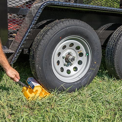 Vista 32 de Calzo Súper para rueda de Calco, Sin cuerda, Amarillo