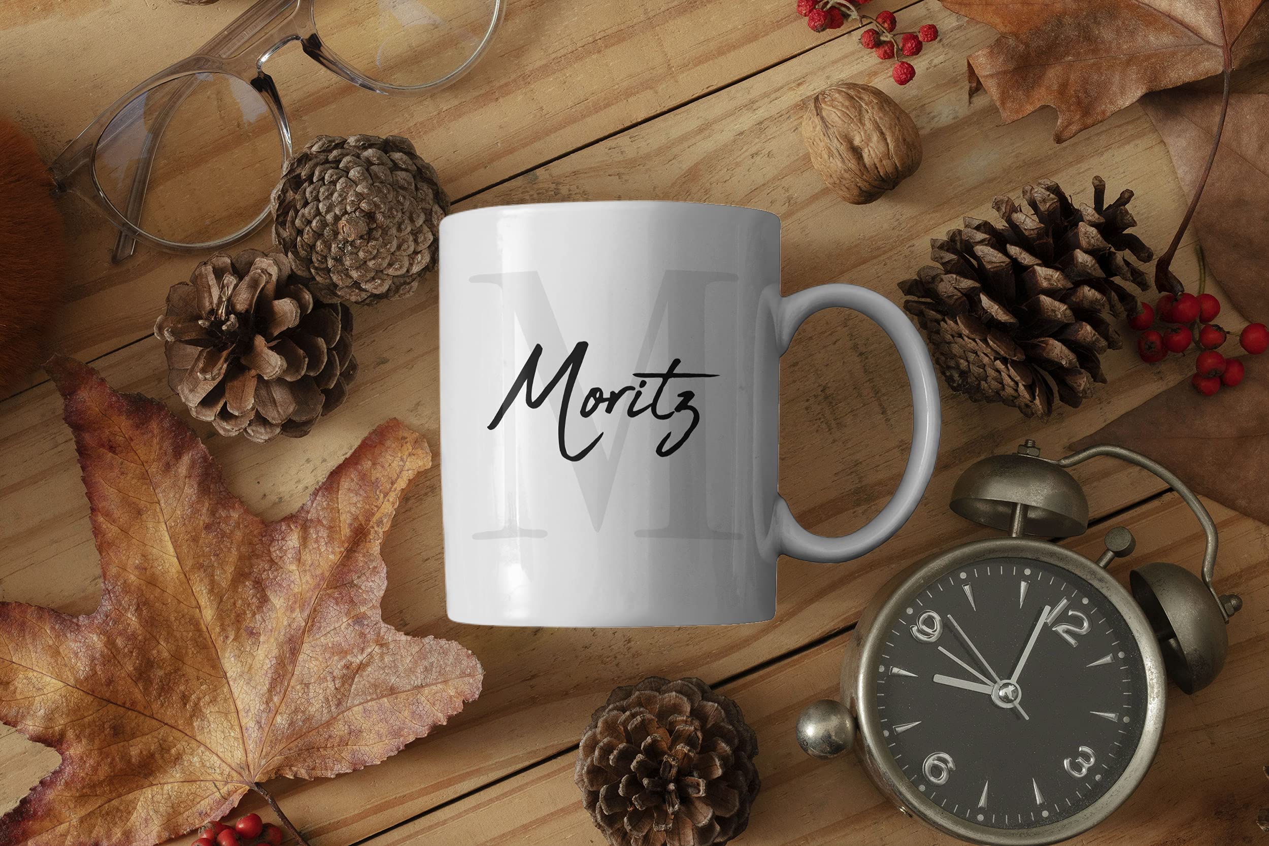 Tazza Personalizzata Con Iniziale E Nome | Regalo Unico In Ceramica 330ml | Lavabile In Microonde - 2