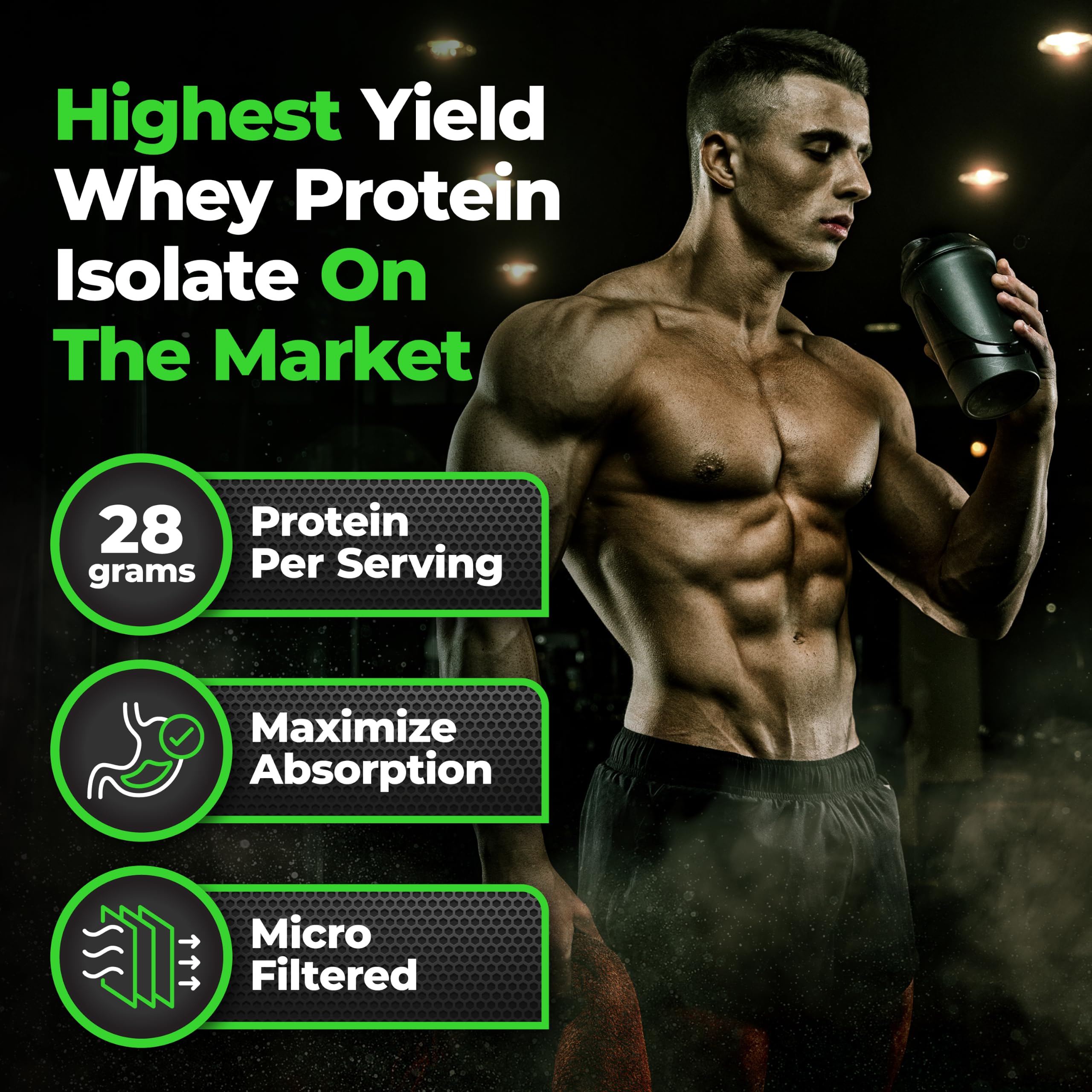 Species Nutrition Isolyze Whey Protein Powder, Vanilla Cream, 44 Servings — Amazon image 2