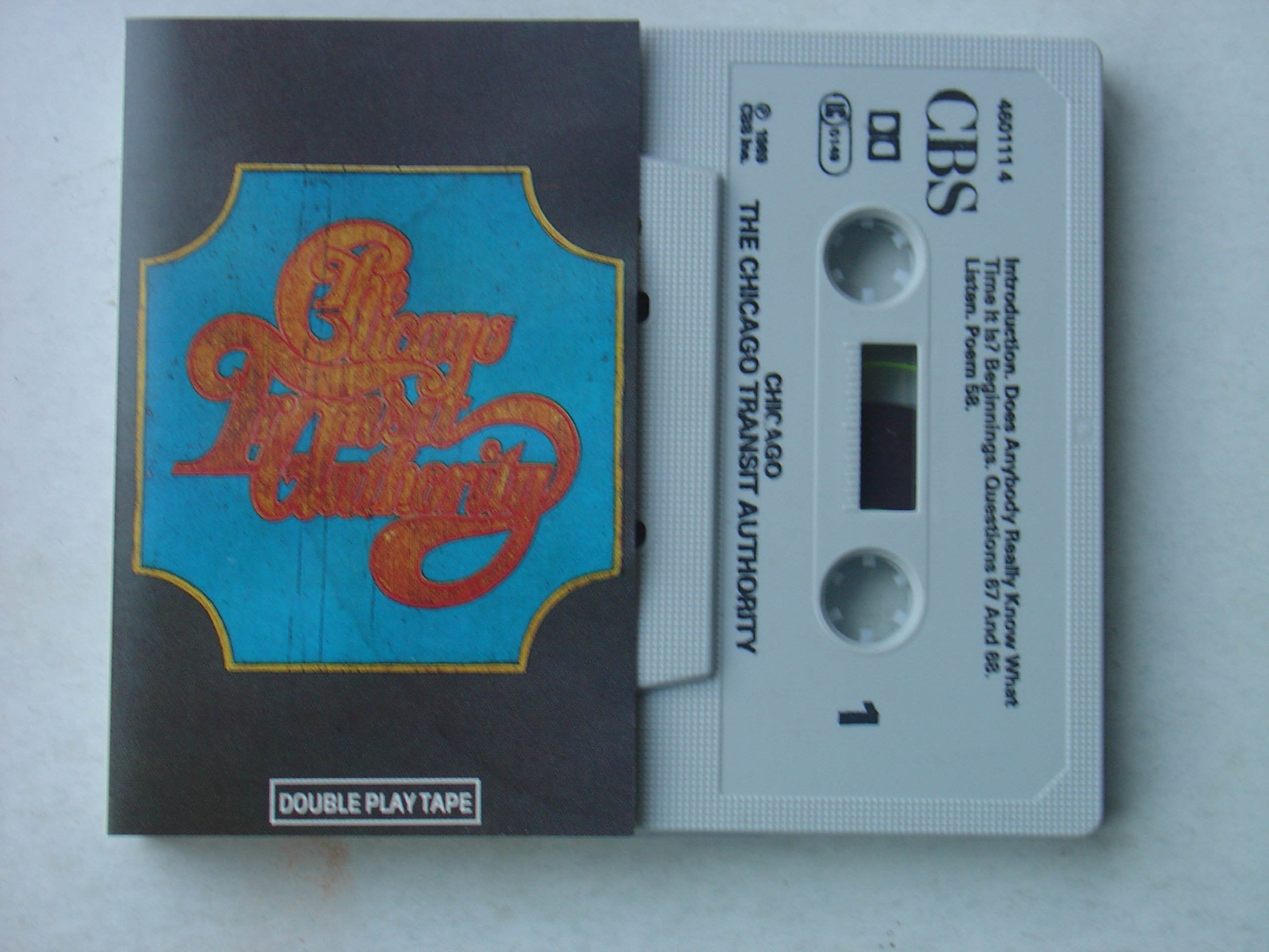 CHICAGO TRANSIT AUTHORITY - SAME. DOUBLEPLAY AUDIO CASSETTE TAPE ALBUM.