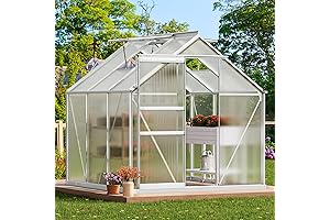 YITAHOME 6x6FT Premium Polycarbonate Greenhouse: A Walk-In Sun Haven for Your Backyard