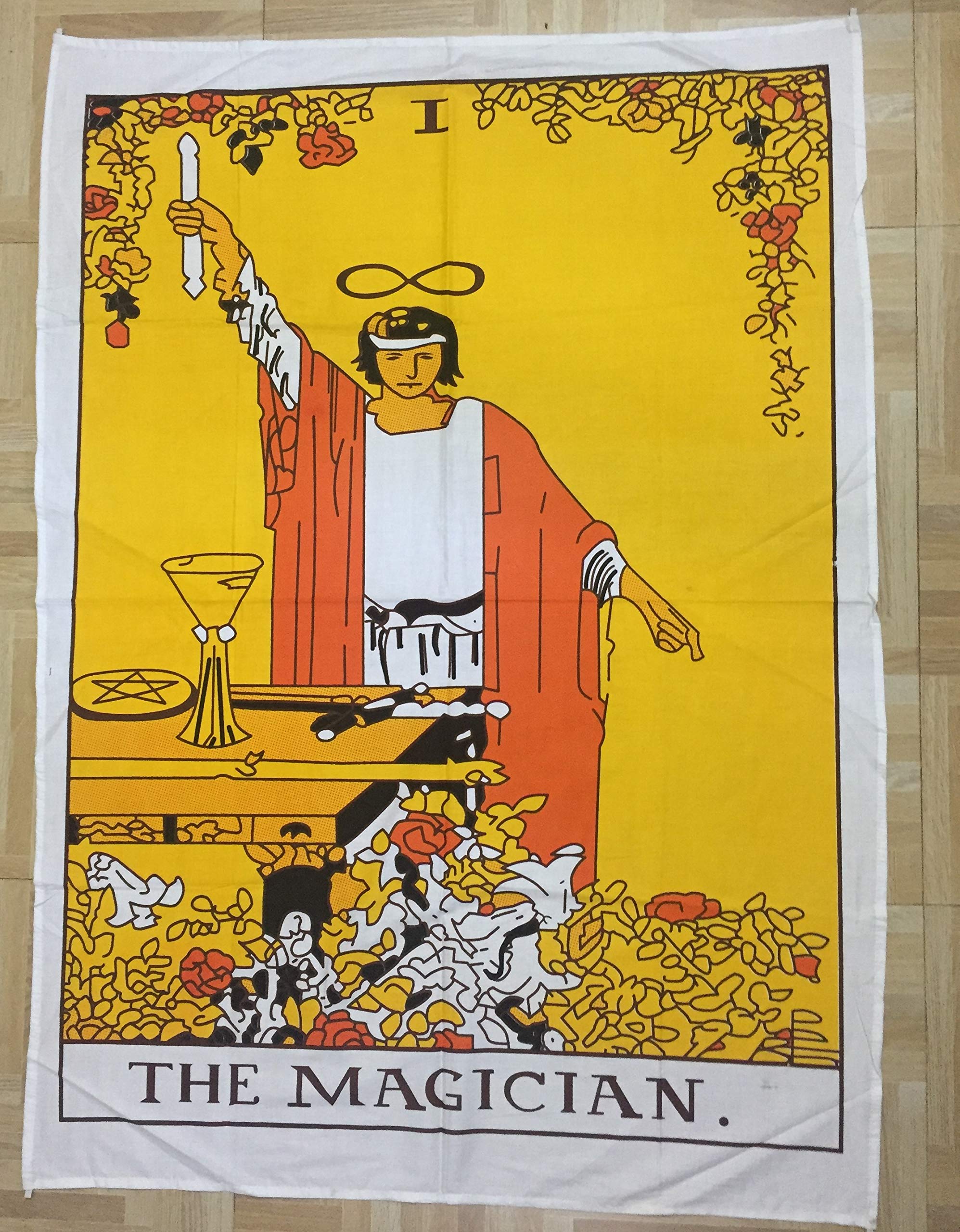 Indian Consigners Tarot Card Wall Tapestry, Decorative Hanging Art (Magician), Large - Image 2