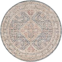 Vista 22 de Unique Loom Noble Collection - Alfombra de área Elizabeth (2' 2" x 3' 1" Rectángulo, Azul/Beige)