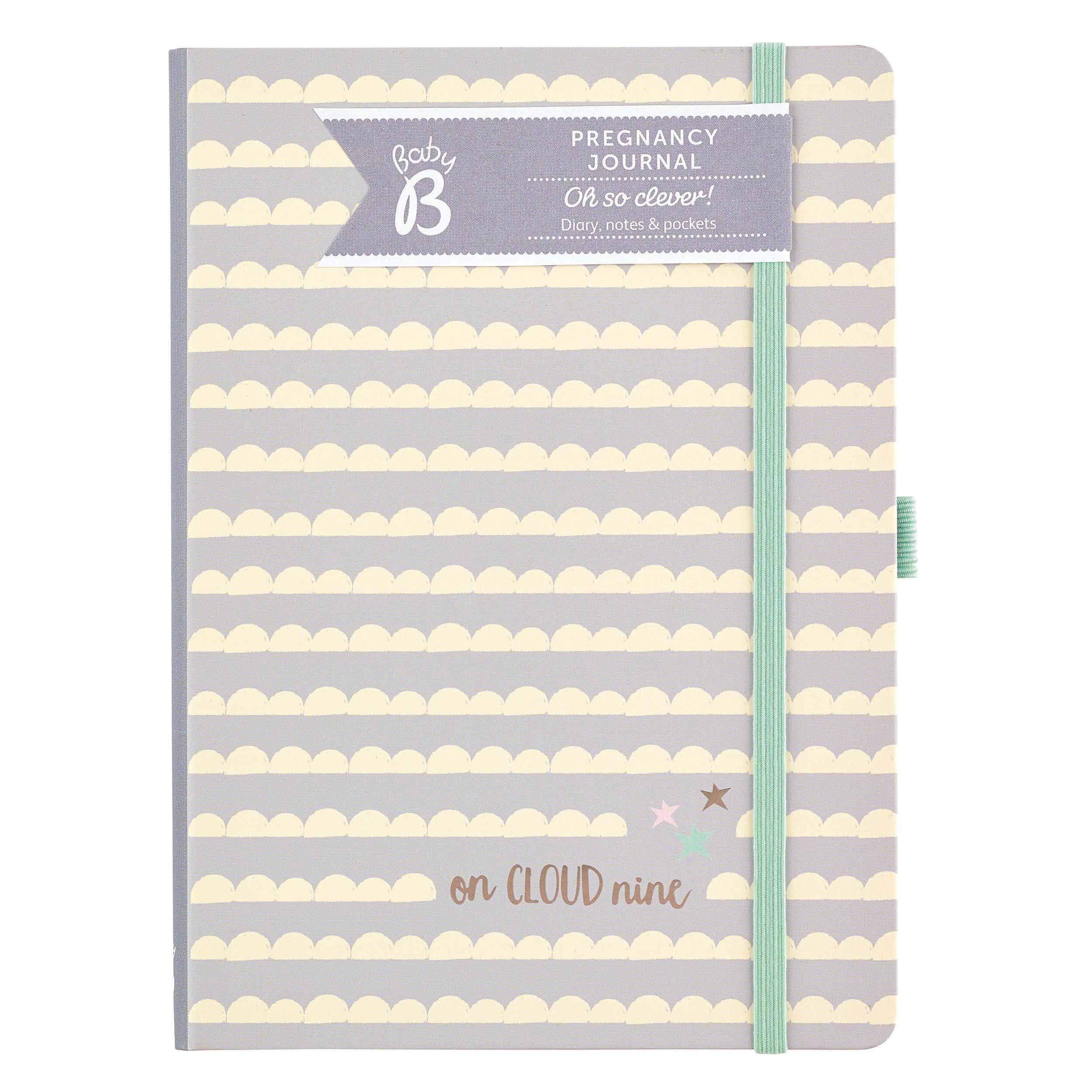 Busy B 6591 Clouds Pregnancy Journal Book, Grey