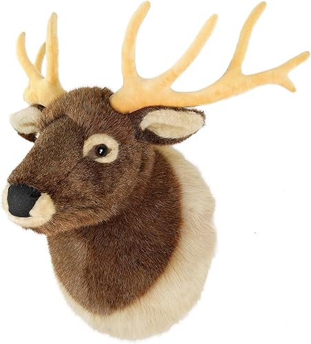 Evander The Elk Head - Peluche de 25 pulgadas