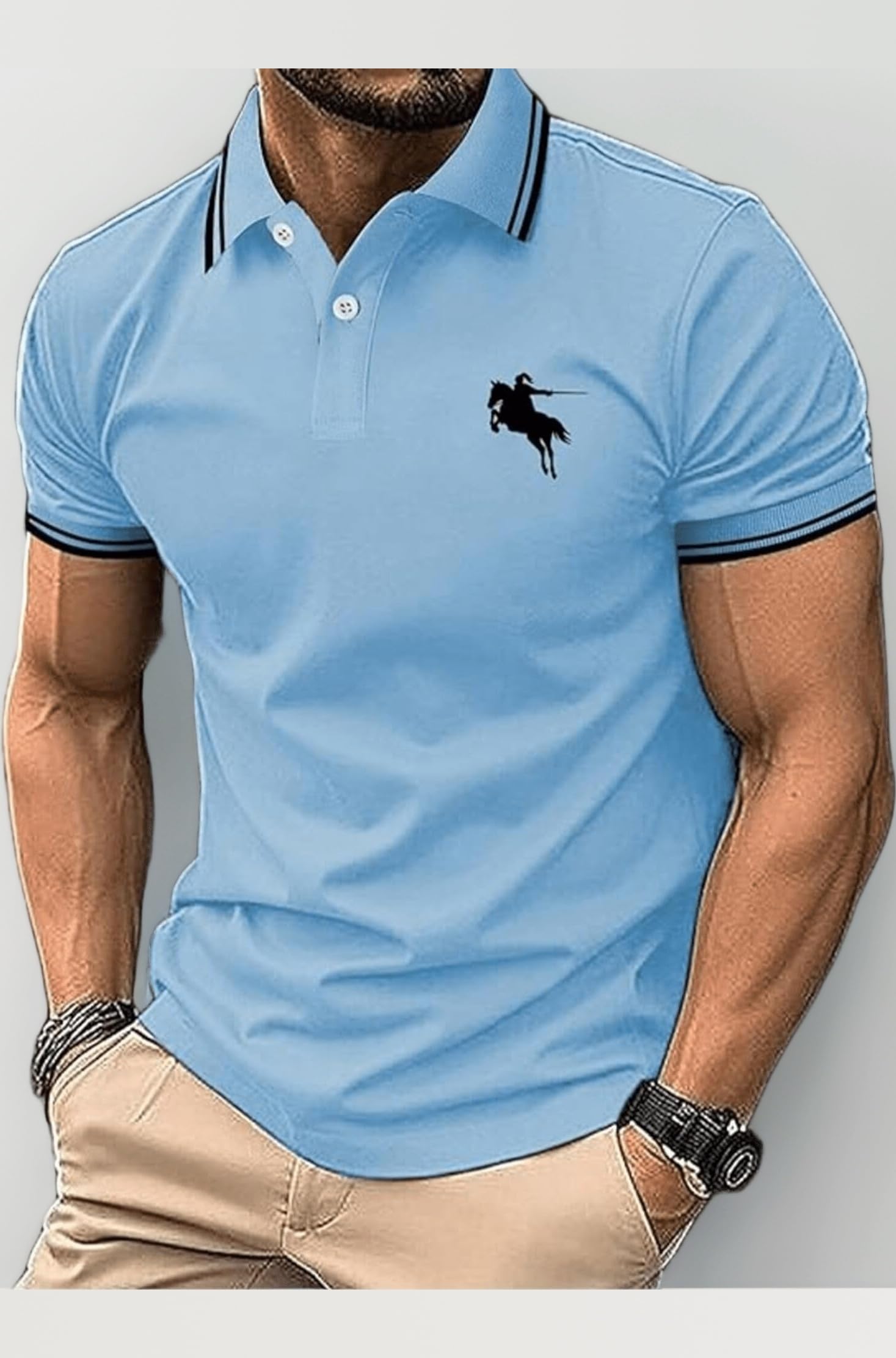 Lymio Polo T Shirt for Men || T Shirt for Man || Collar T Shirt Style Men (Packs Also Available) (Polo-18-21)