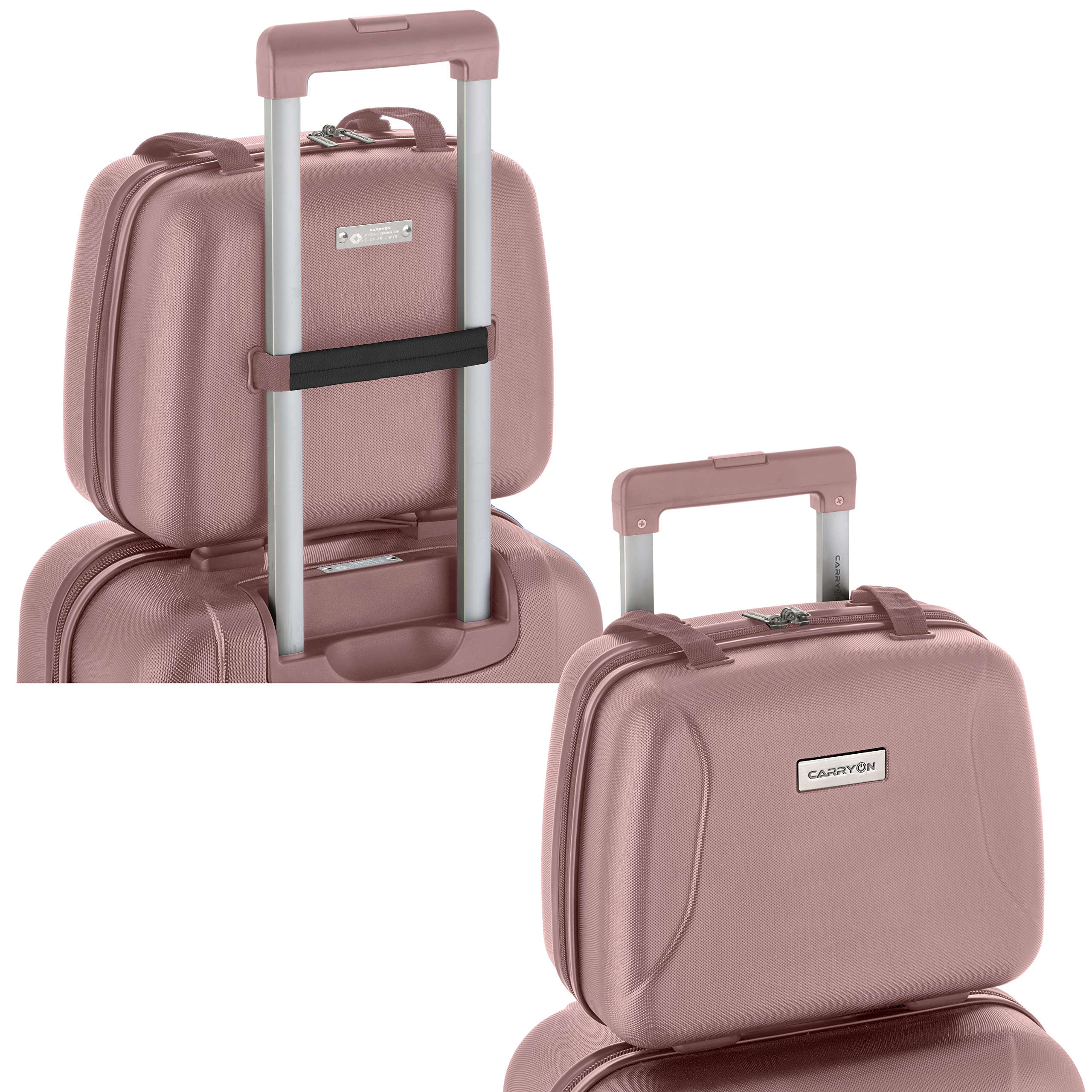 CarryOn Skyhopper Beauty Case Damen - Hartschale Kosmetikkoffer 13 L - Handgepäck (rosa)