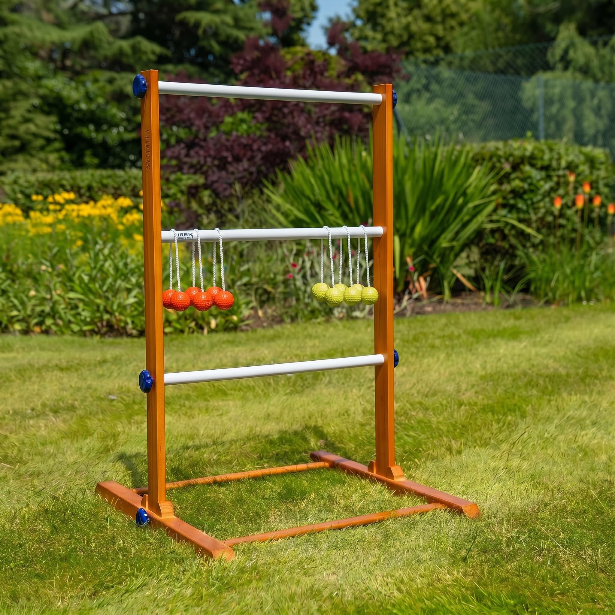 │ Gioco “Ladder golf” con 2 scale, gioco di lancio completo di palline e borsa per il trasporto, con set da 2 o 4 “bolas” morbide e dure, gioco ufficiale per professionisti
