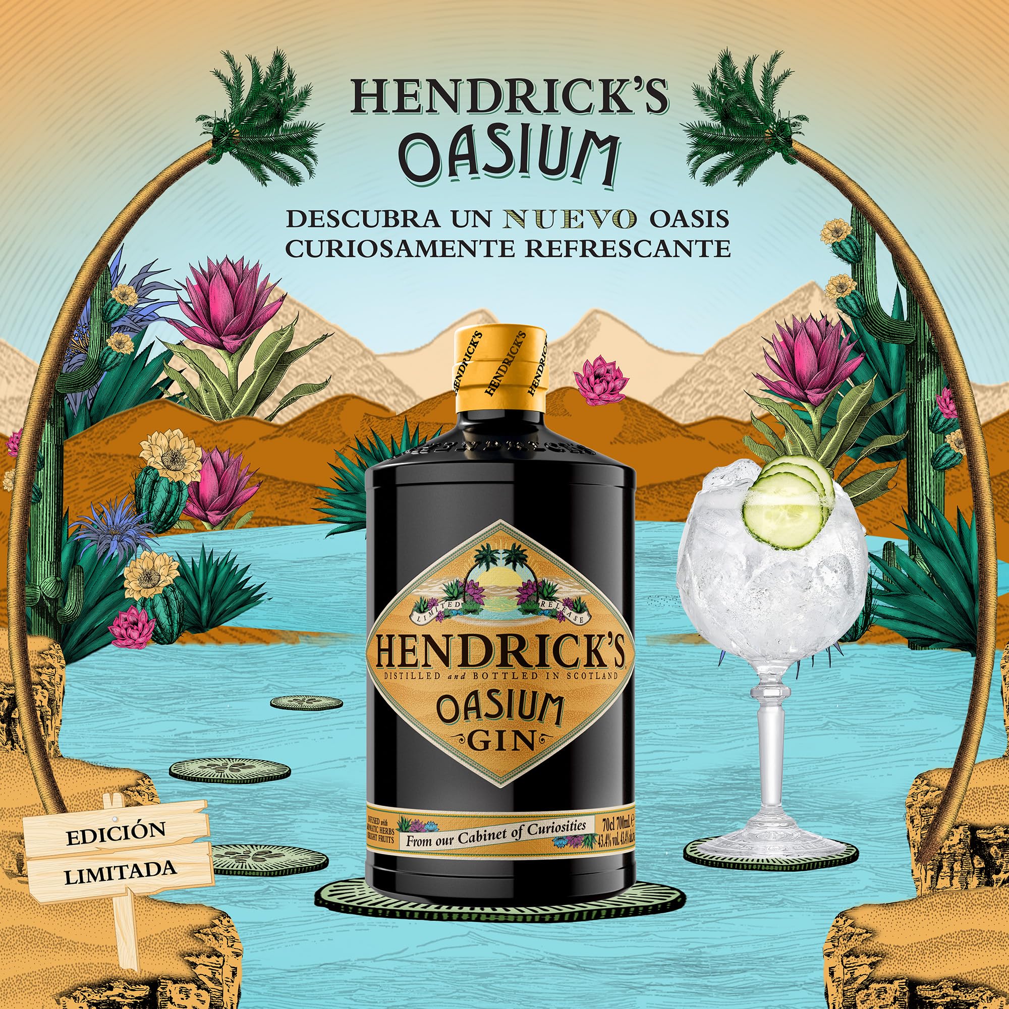 Hendrick’s Oasium Gin, Edición Limitada, 70cl