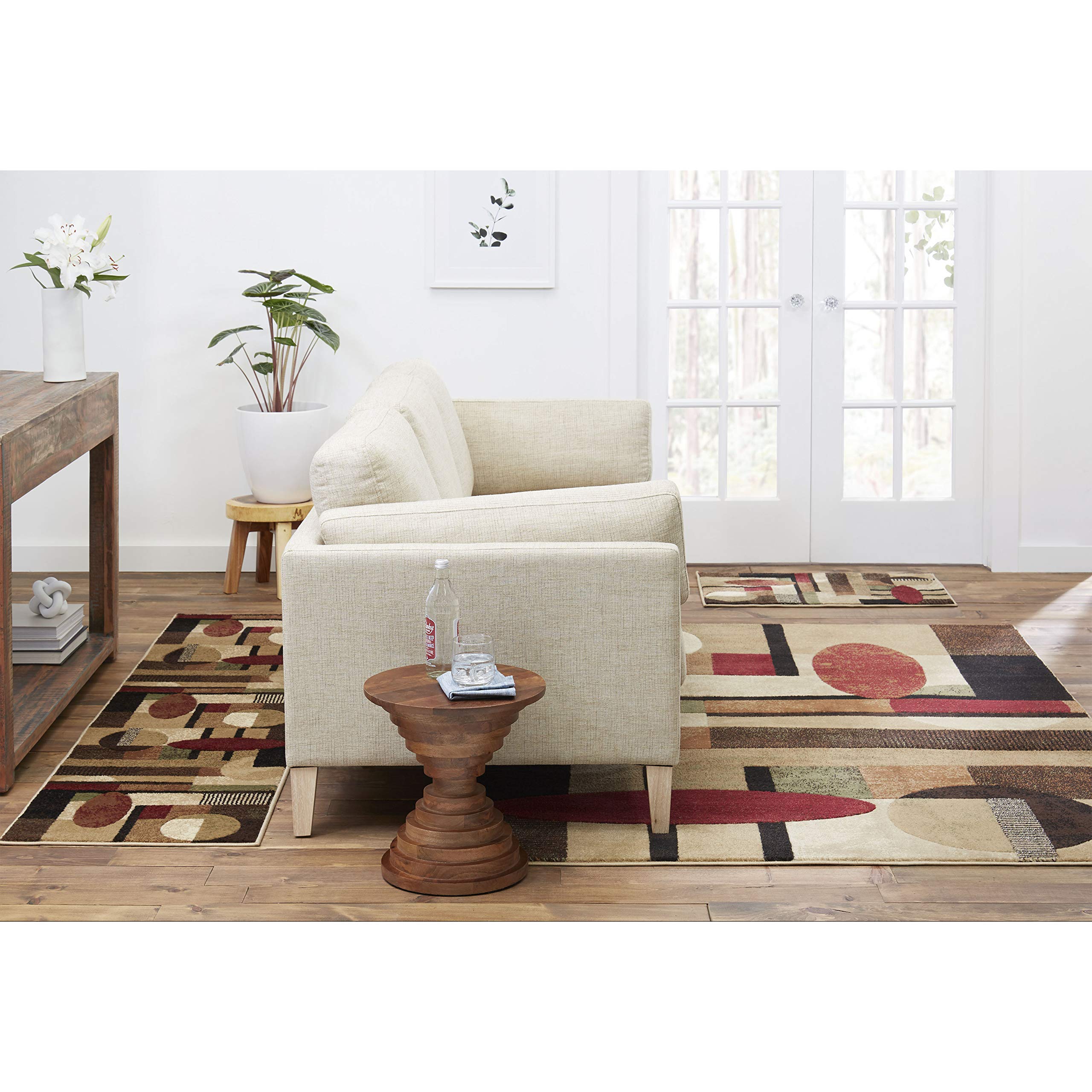 Home Dynamix Tribeca Jasmine Modern Area Rug, Abstract Brown/Green 3