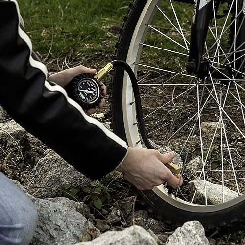 Miniatura 5 de Jaco, EliteProPlus, medidor de presión para neumáticos con boquillas de inflado intercambiables, 160 PSI