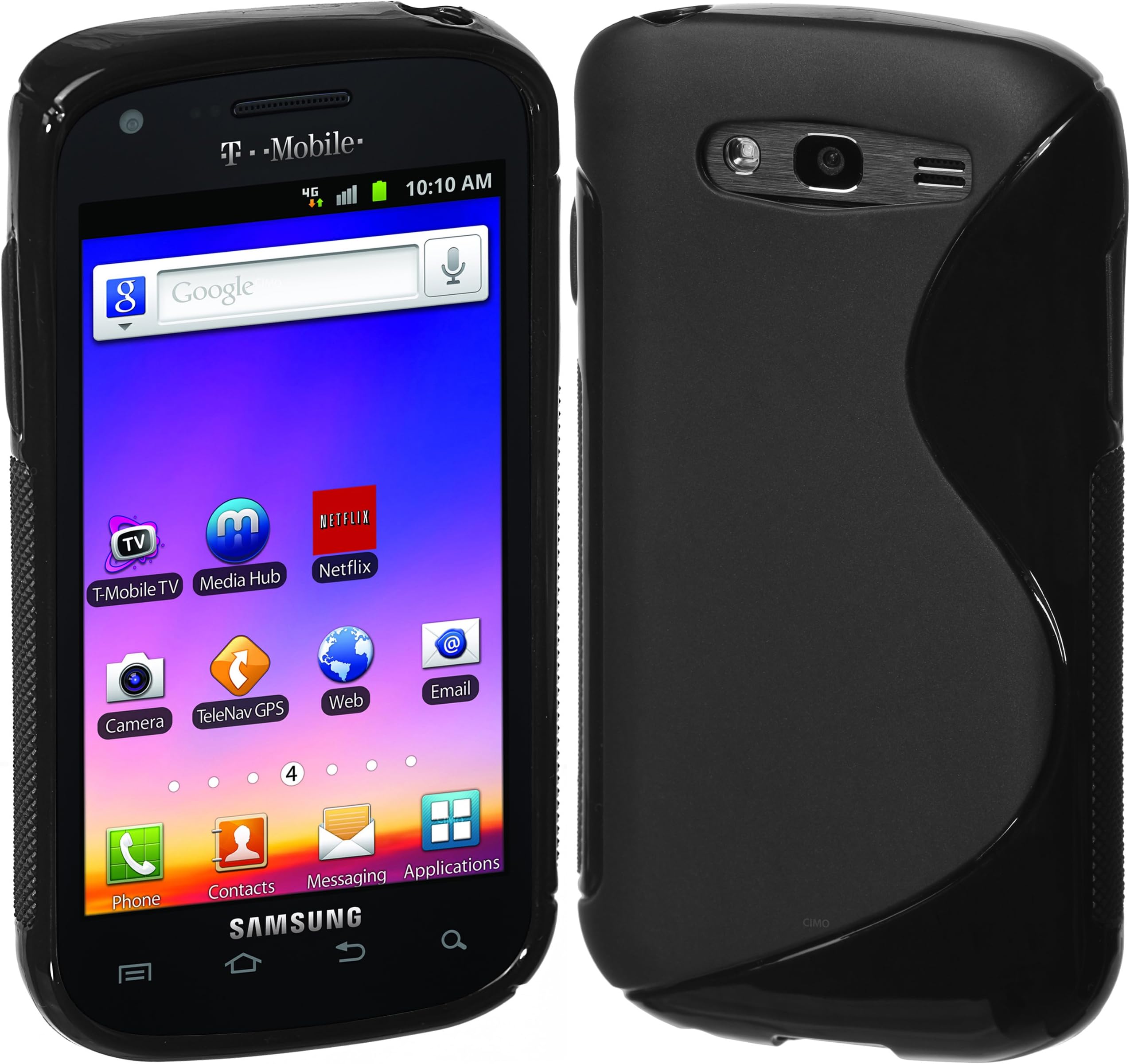 Cimo S-Line Back Flexible TPU Case for Samsung Galaxy S Blaze 4G (T-Mobile) - Black