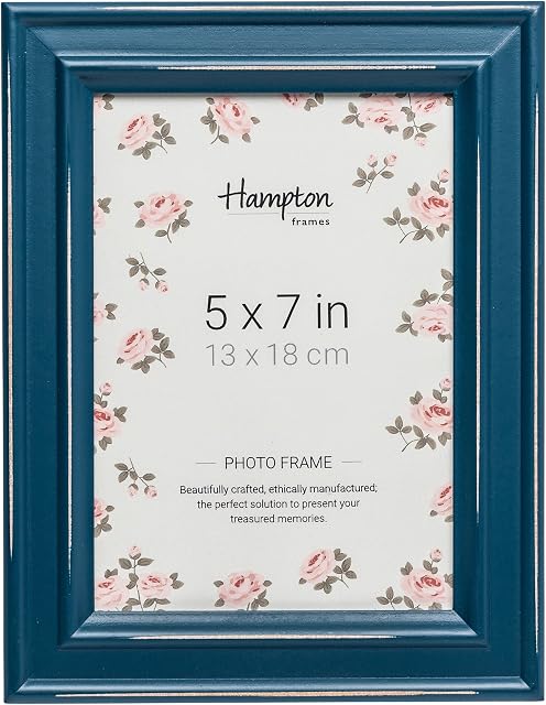 Hampton Frames PALOMA 5x7 (13x18cm) Teal Picture Photo Frame Glass PAL301957T
