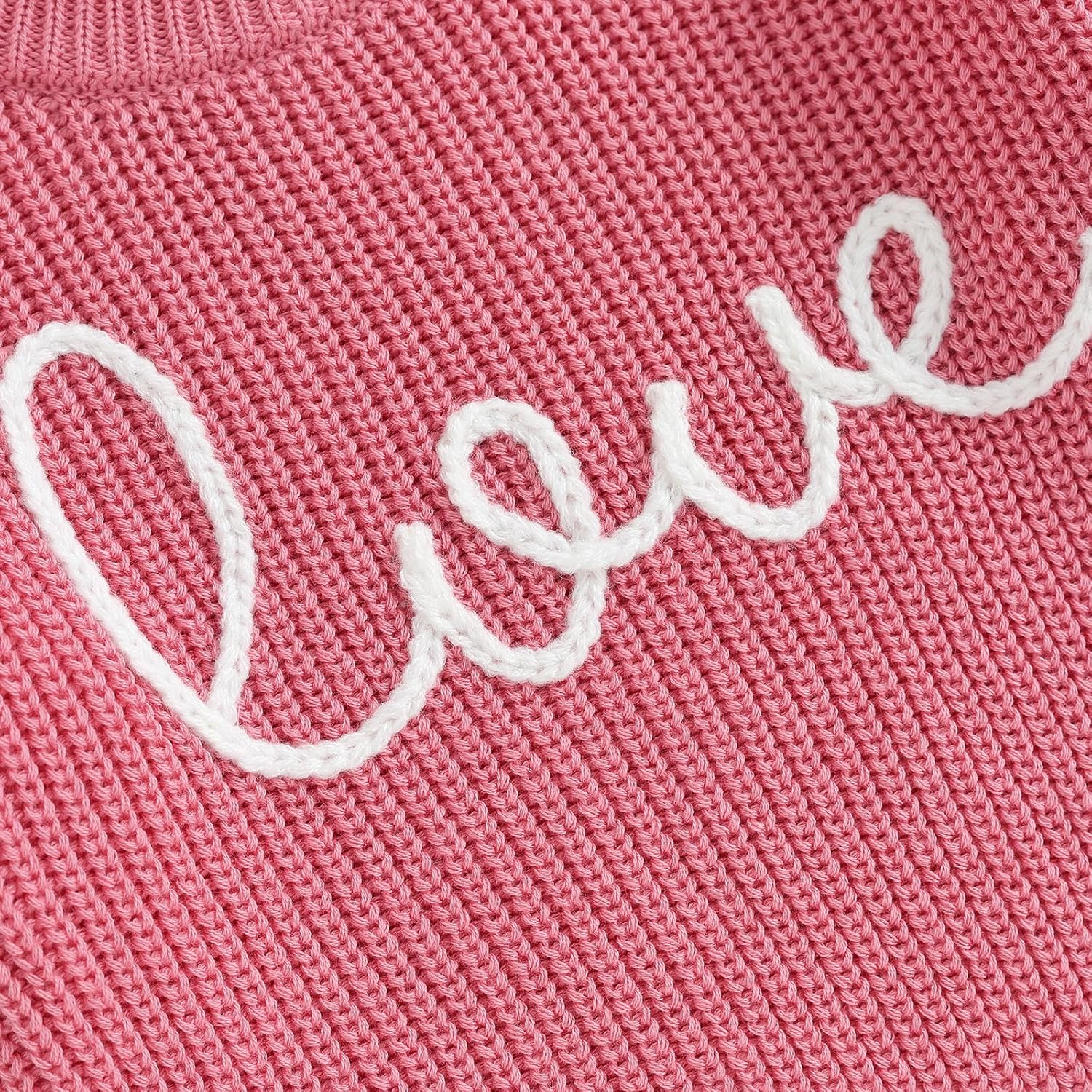 Baby Girl Valentines Outfit Love Heart Sweet Long Sleeve Sweater Tshirt Crewneck Tops Fall Winter Clothes - Image 5