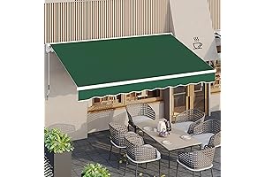aecojoy 13ft x 8ft Manual Retractable Awning