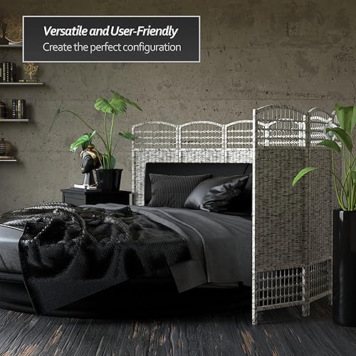 Miniatura 10 de Pantalla plegable de cargador reciclado corto de 4 pies - 4 paneles