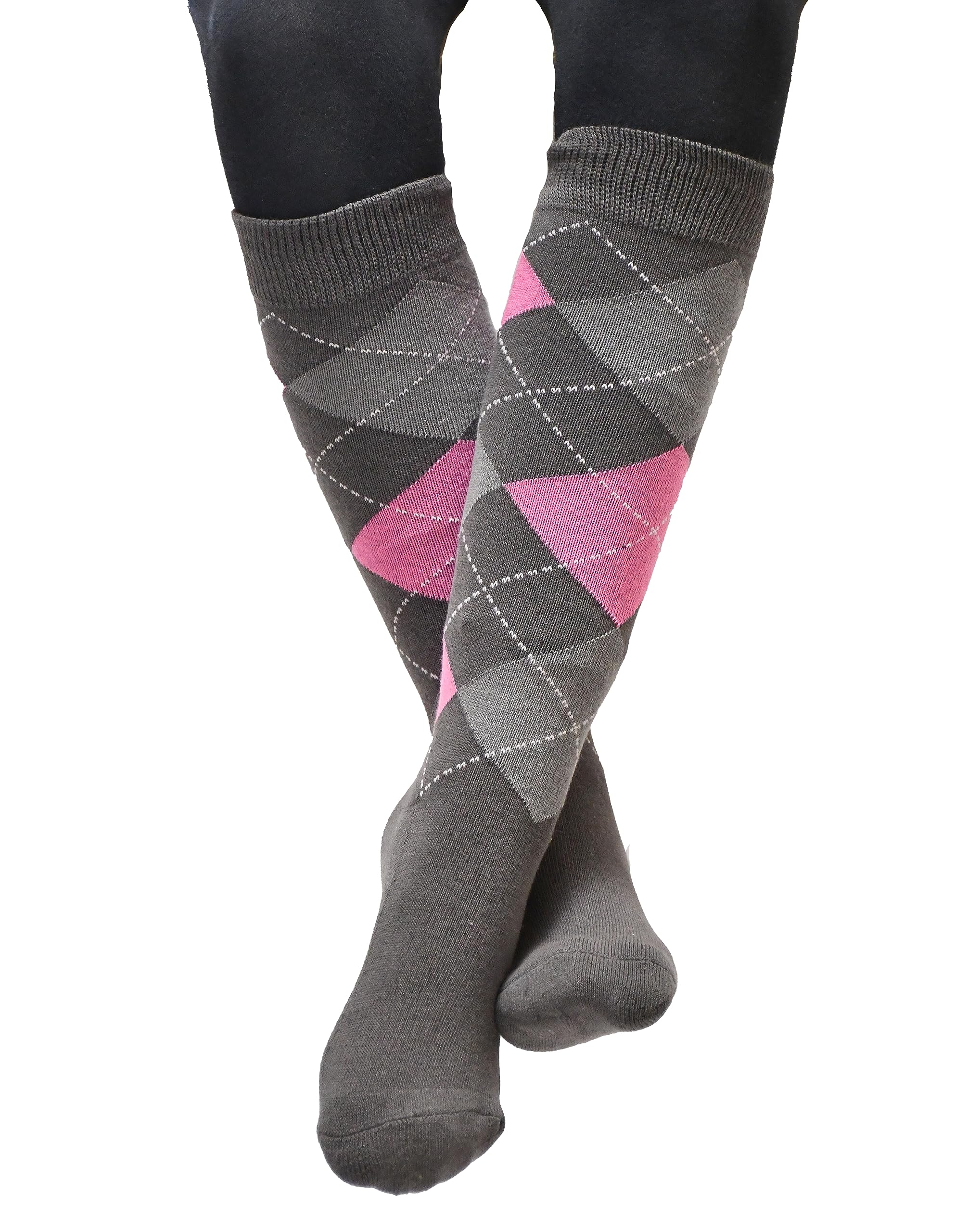 Rhinegold CHILDREN’S HORSE RIDING SOCKS – Fully Cushioned Sole – Long Equestrian Socks with Antimicrobial Properties – Breathable & Comfortable Kids’ Riding Socks