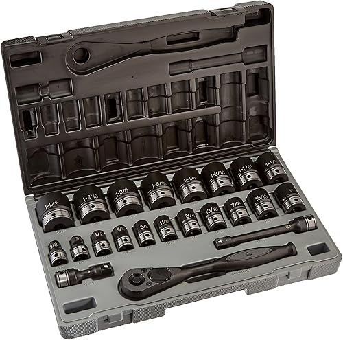 Grey Pneumatic Corp - 12 Dr. Juego de 22 piezas fraccionarias de doble zócalo - 6 Pt. (82622)