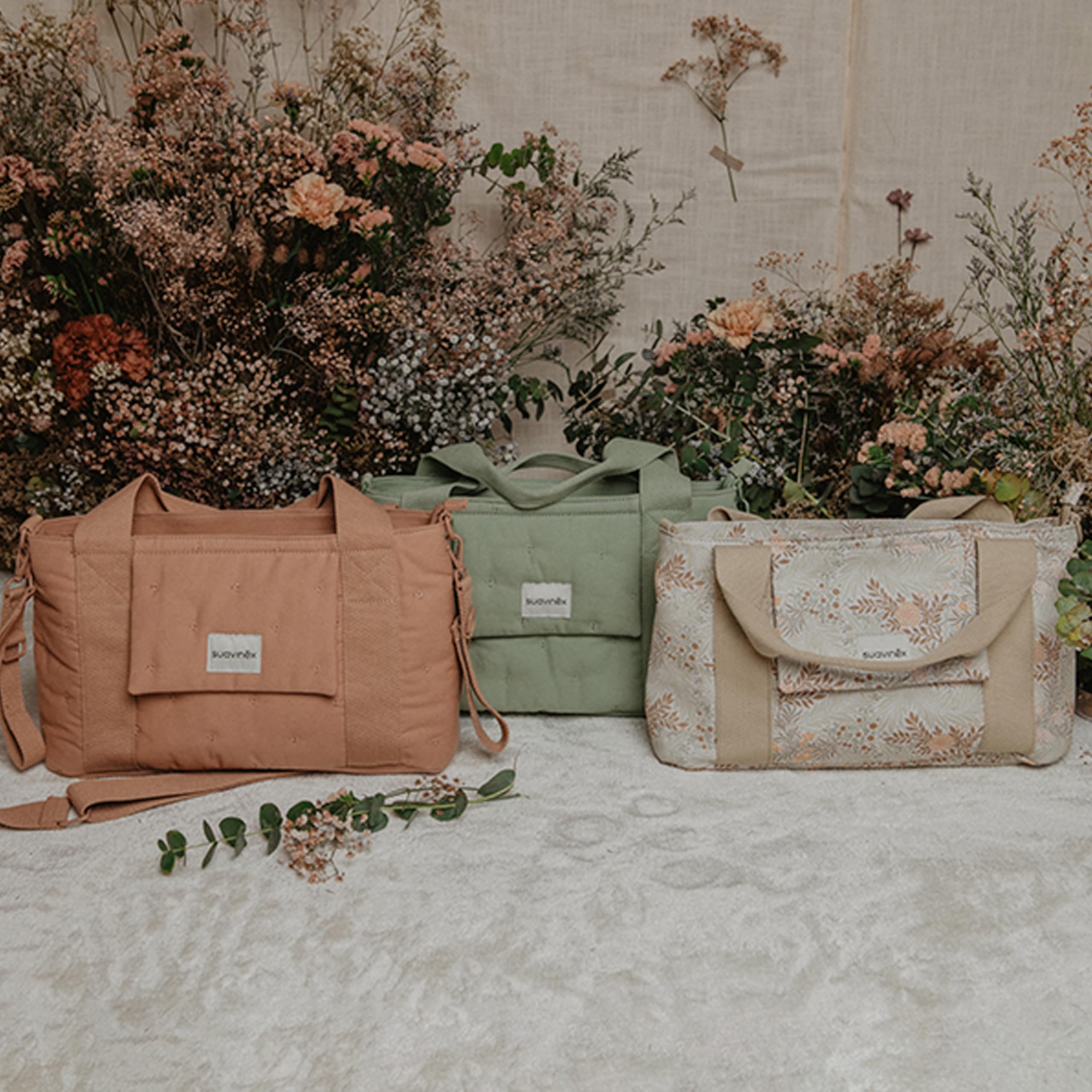 Suavinex Borsa Maternità Organizer per Passeggino con Manici Regolabili, Chiusura a Cerniera, Beige