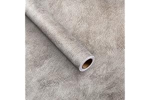16'x354' Concrete Wallpaper Grey Cement Wallpaper Glossy White Peel and Stick