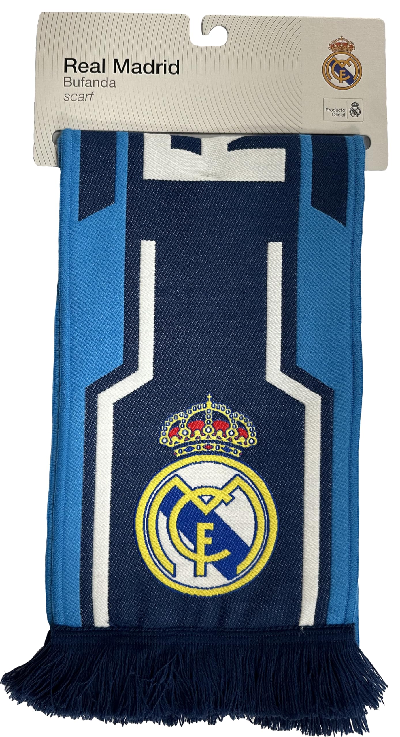 Real Madrid Prawdziwy szalik - oficjalna kolekcja 140 cm