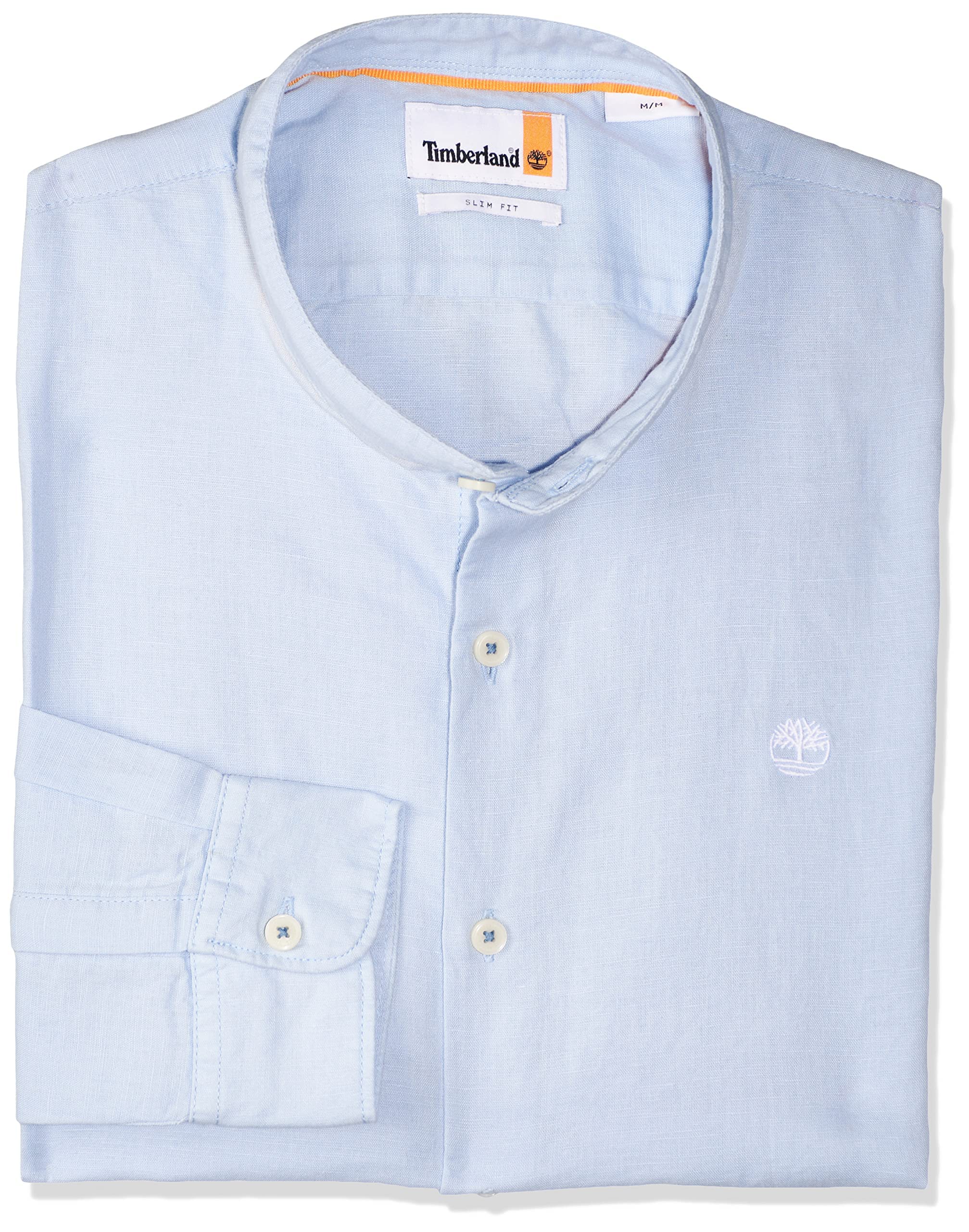 TimberlandMens TFO LS Lovell Cot/Lin Korean Solid Shirt (Slim) SHIRT