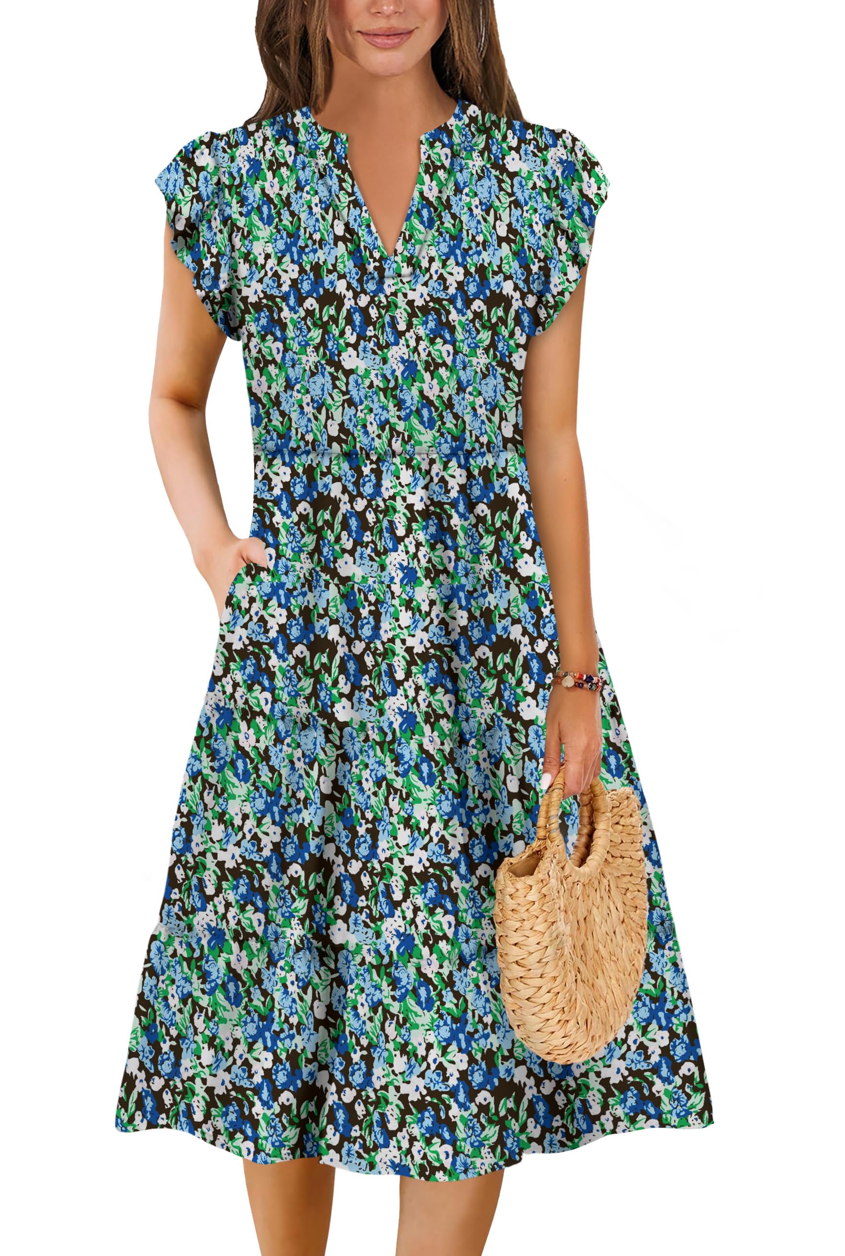 Summer Dresses for Women 2026 Elegant Classy Casual Plus Size Spring Midi Fashion Dress S-XXL