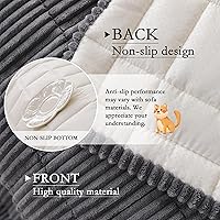 Vista 4 de MYSKY HOME Couch Cover for Dogs Washable, Dog Sofa Couch Covers,Washable Non-Slip Couch Sofa Cover Protector Dog Mat for 2 Cushions and Sofas(Dark