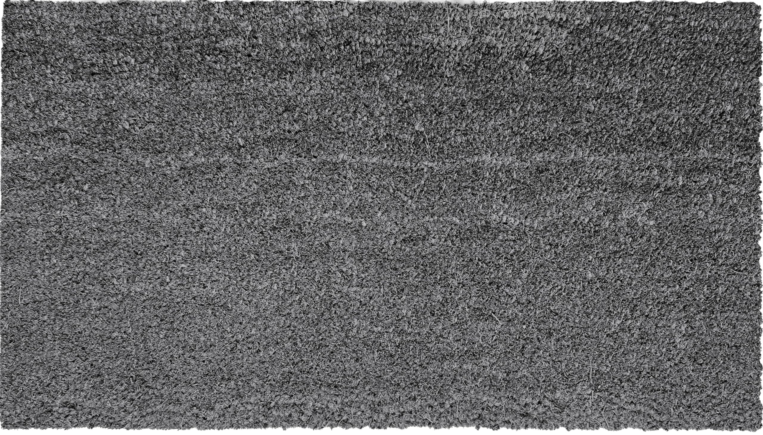 Paillasson en coco en fibre naturelle et caoutchouc recyclé (33 x 60, 33 x 70, 40 x 70, 40 x 80, 40 x 90, 50 x 100, 60 x 120, 70 x 140) (gris uni, sur mesure)