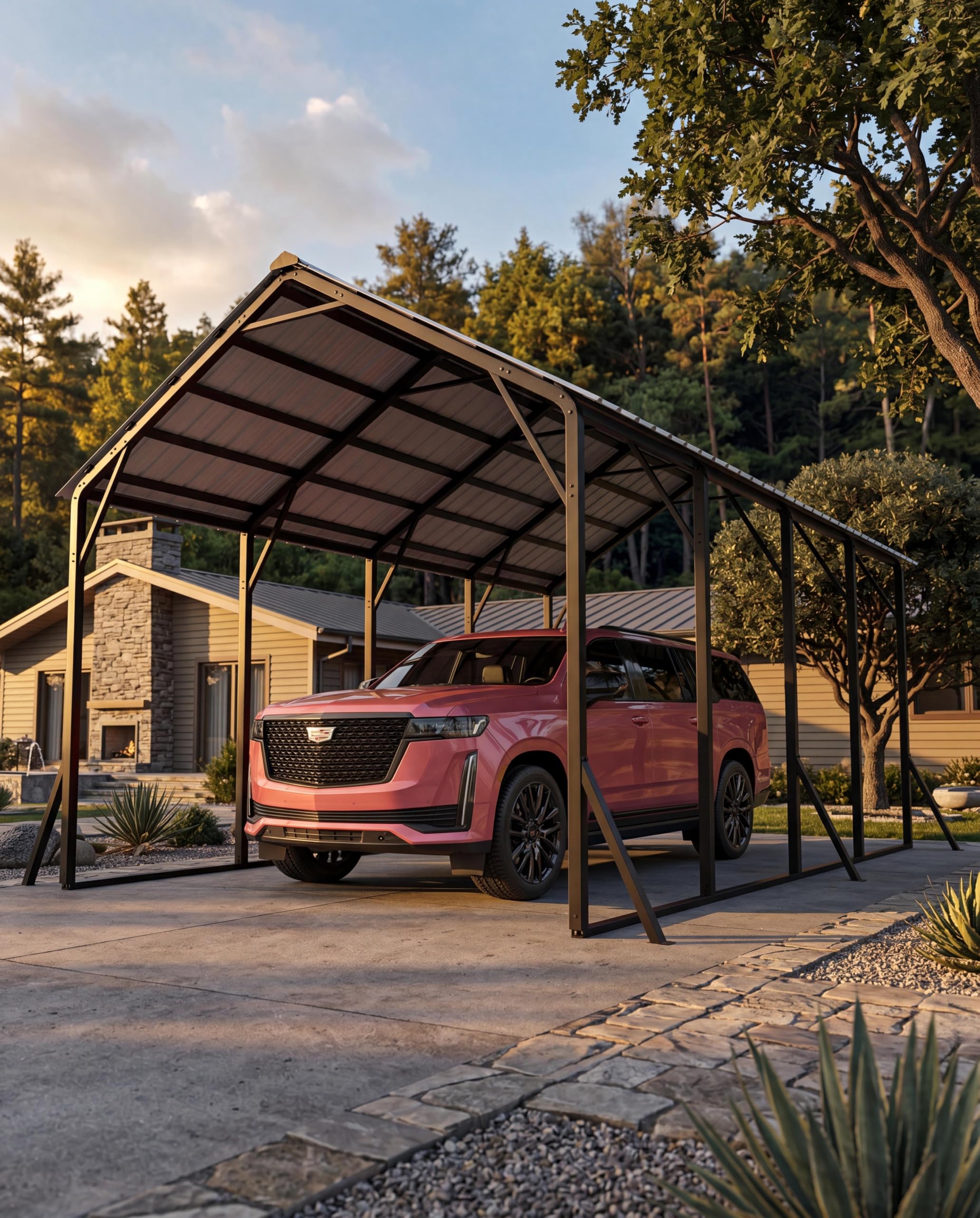 Photo 1 of GarveeLife 13x21 FT Vertical Roof Metal Carport