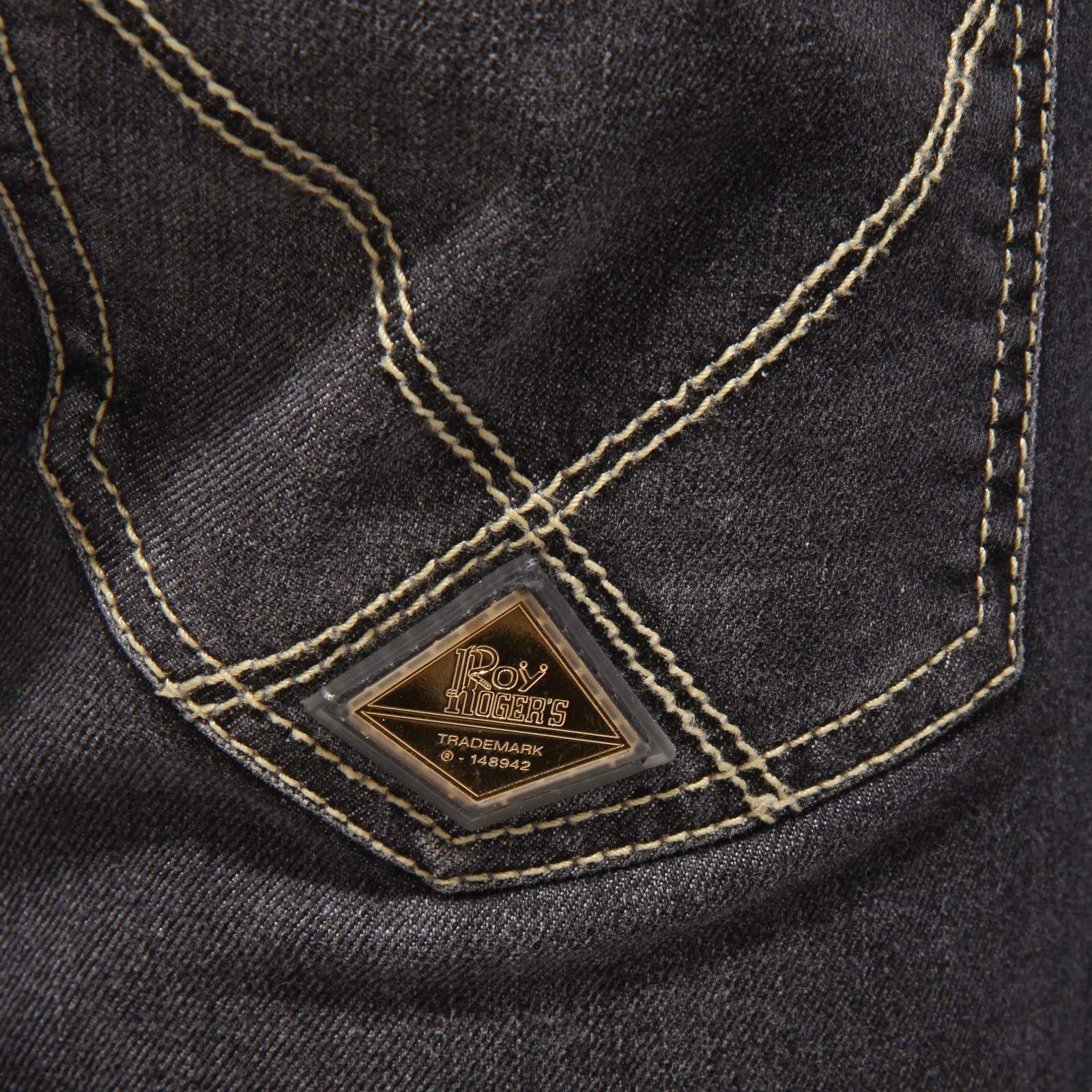 4091Z Pantalone Donna Roy Rogers Black Delave' Denim Trouser Woman