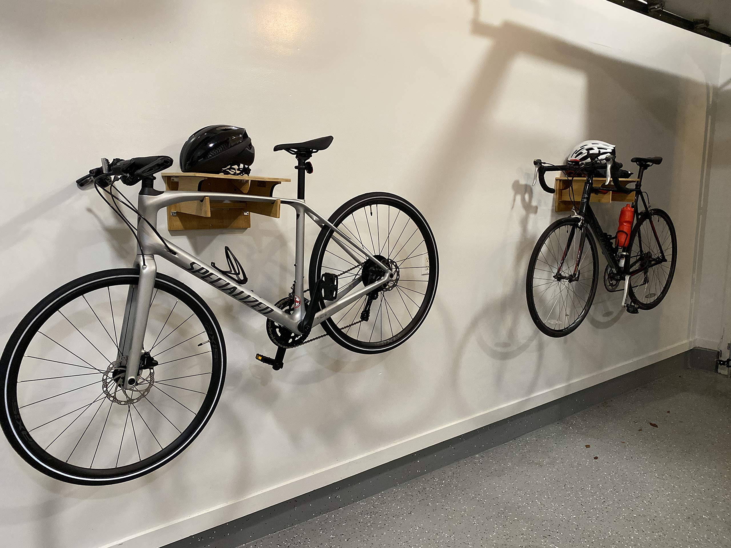 COR Surf Bamboo Bike Rack, FoldAway Wall Mounted Bicycle Stand, Easy