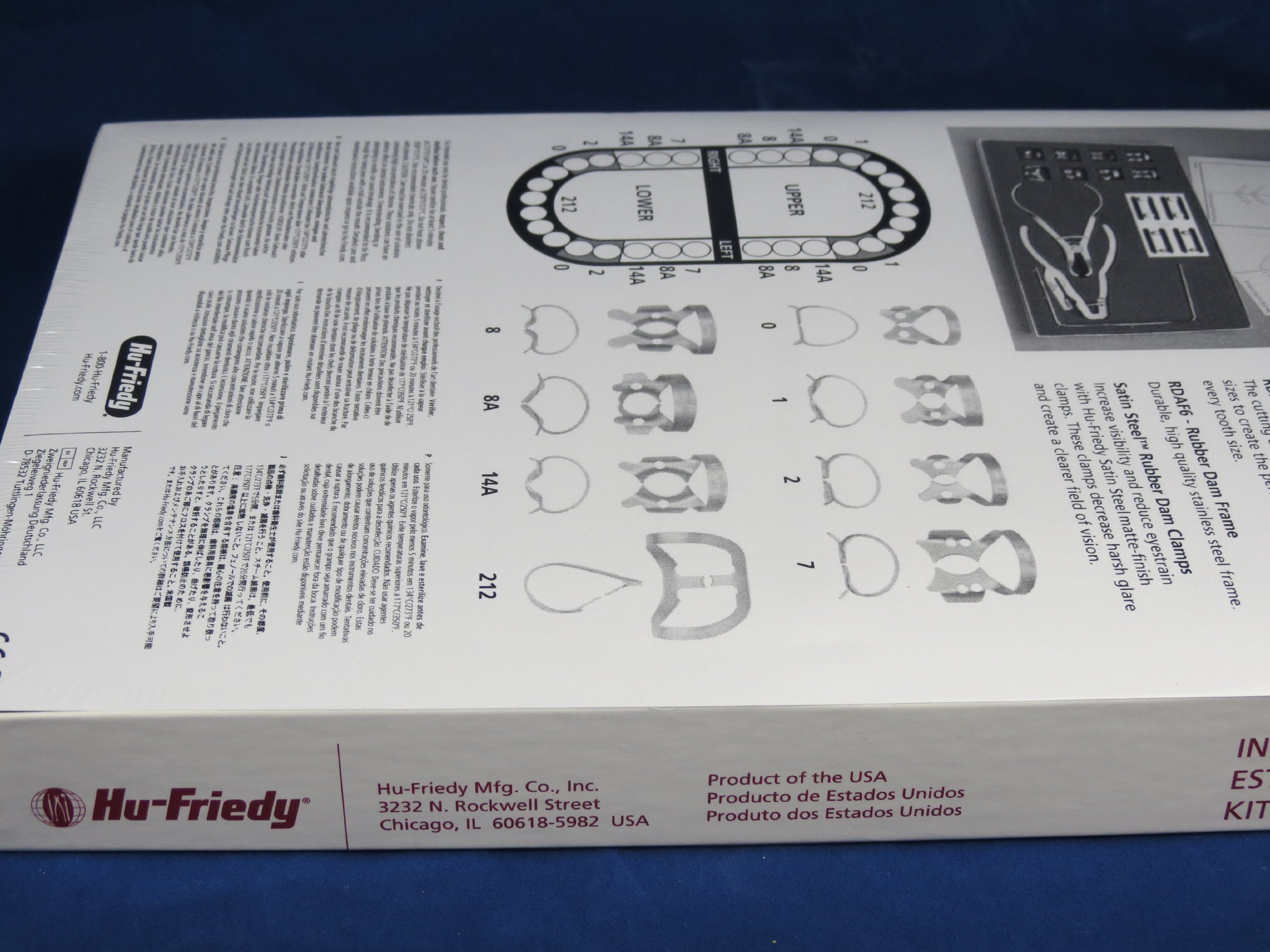 Hu-Friedy RDCMW14A #W14A Rubber Dam Clamp, Satin Steel