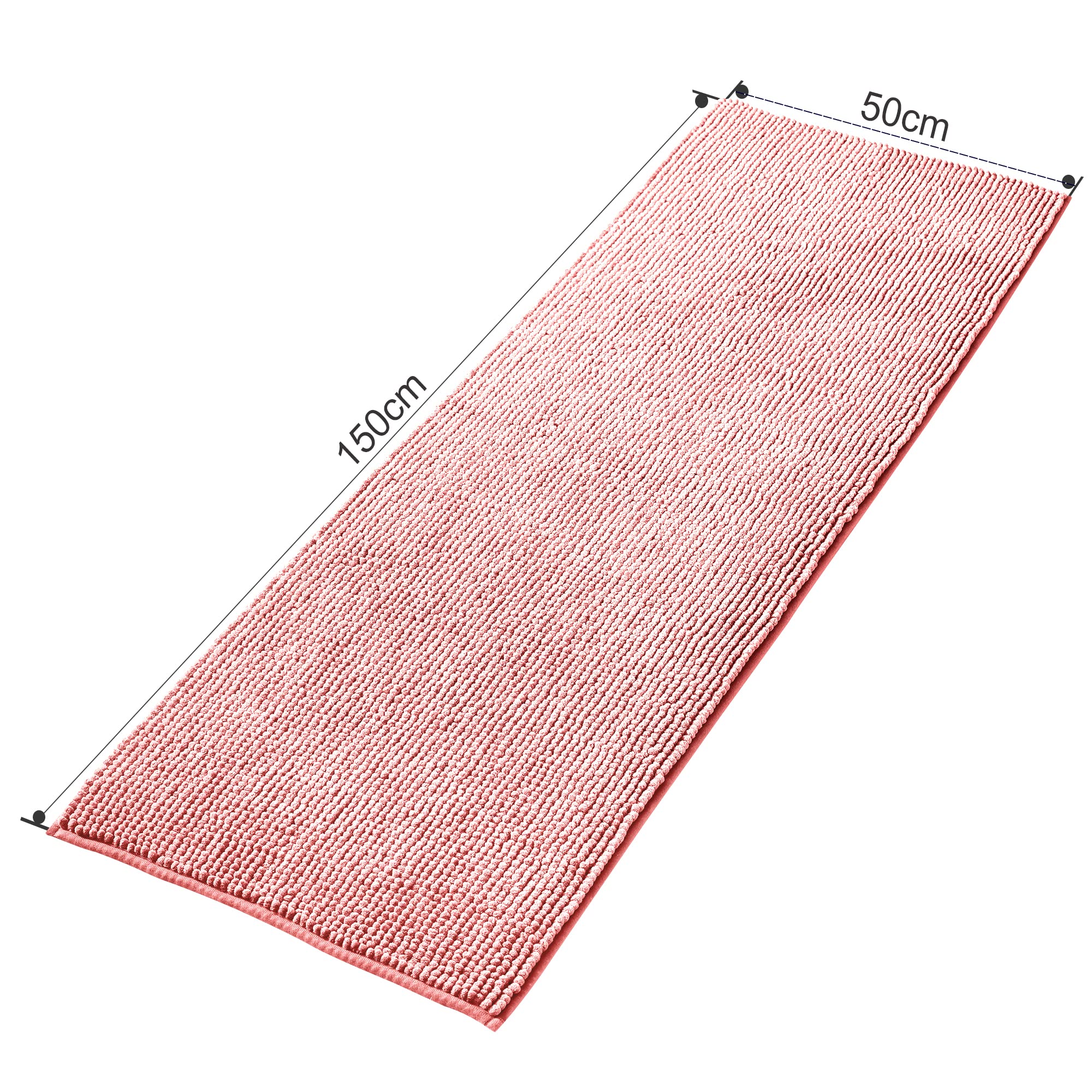 Badmat - Mat Voor In De Badkamer Antislip Voetstuk Mat Voor Douche Badkamer Tapijt Absorberende Machine Wasbaar Microvezel Chenille Verdikt Zacht U Vorm 51 X 51 Cm