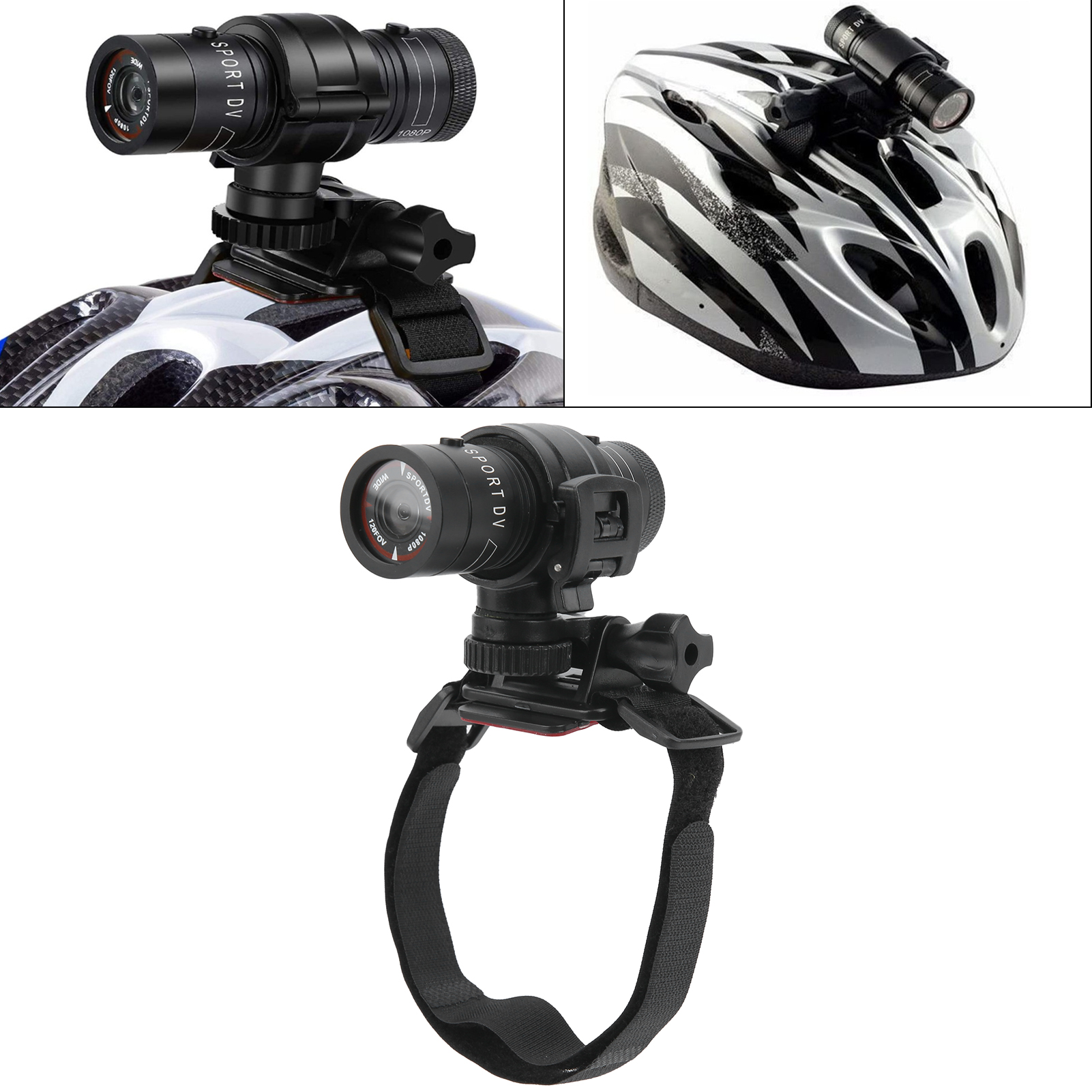 Fietscamera, 1080P Stuur Waterdichte Fietscamerarecorder, 120 Graden Groothoek Anti-shake Wifi Buitensportcamera lusopname