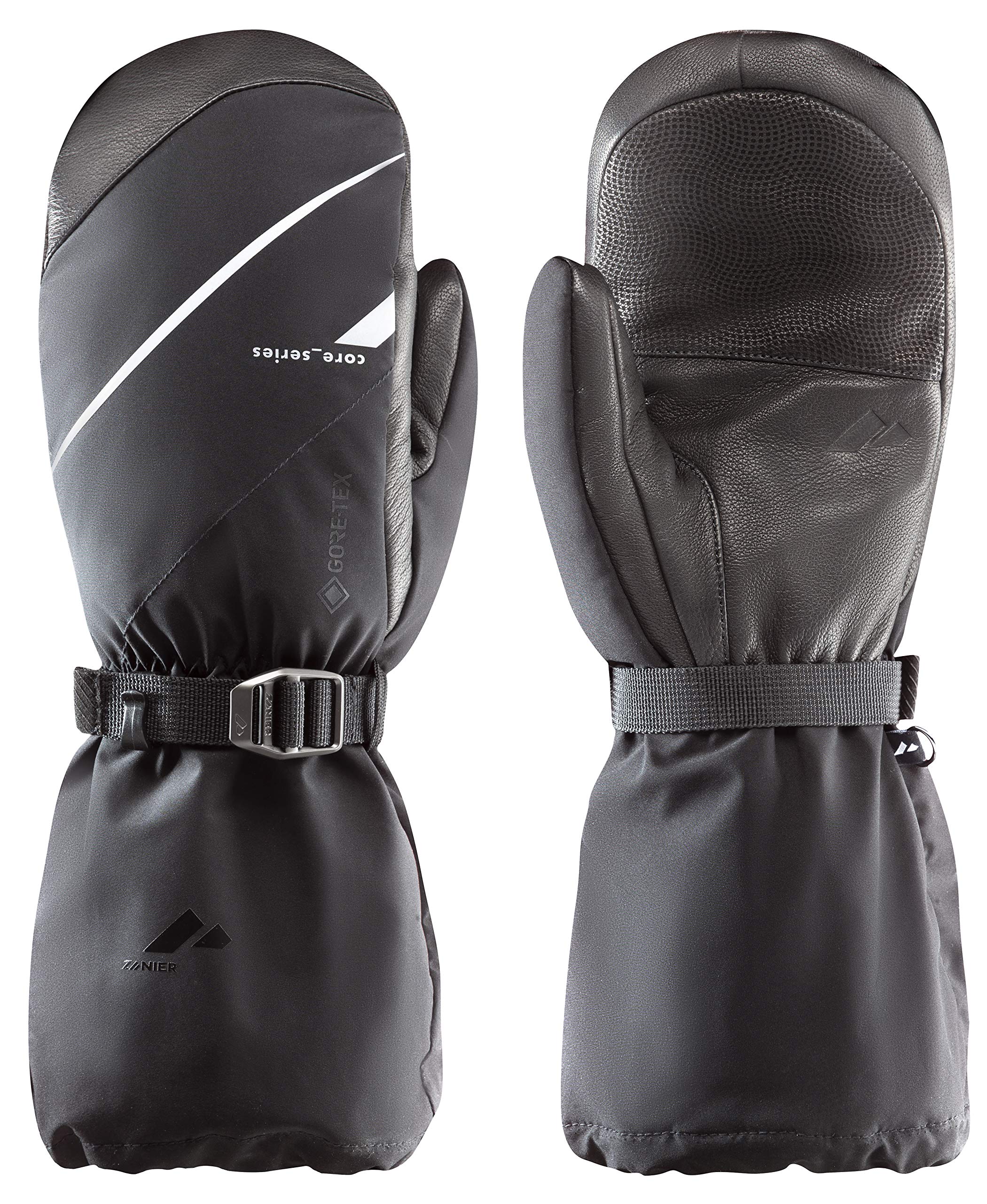 Zanier Unisex – rękawice dla dorosłych 41050-2010-9, czarne, białe, 9