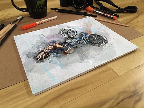 Miniatura 4 de Design Ideation Lay Flat - Cuaderno de bocetos multimedia. Cuaderno de bocetos extraíble para lápiz, tinta, marcador, carbón y pinturas de acuarela.