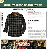 Vista 6 de Venado - Camisas de vellón con cuadros escoceses para hombre, suaves y pesadas