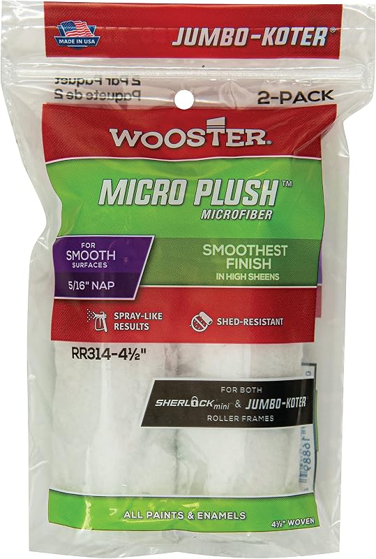 Brush Company RR314 RR314-4 1/2 Micro Plush, 4 1/2 Inch
