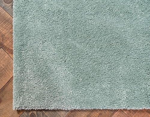 Miniatura 8 de Unique Loom Solo Collection - Alfombra de área Calabasas (3 pies 3 pulgadas x 5 pies 3 pulgadas, Rectangular, Azul Claro)