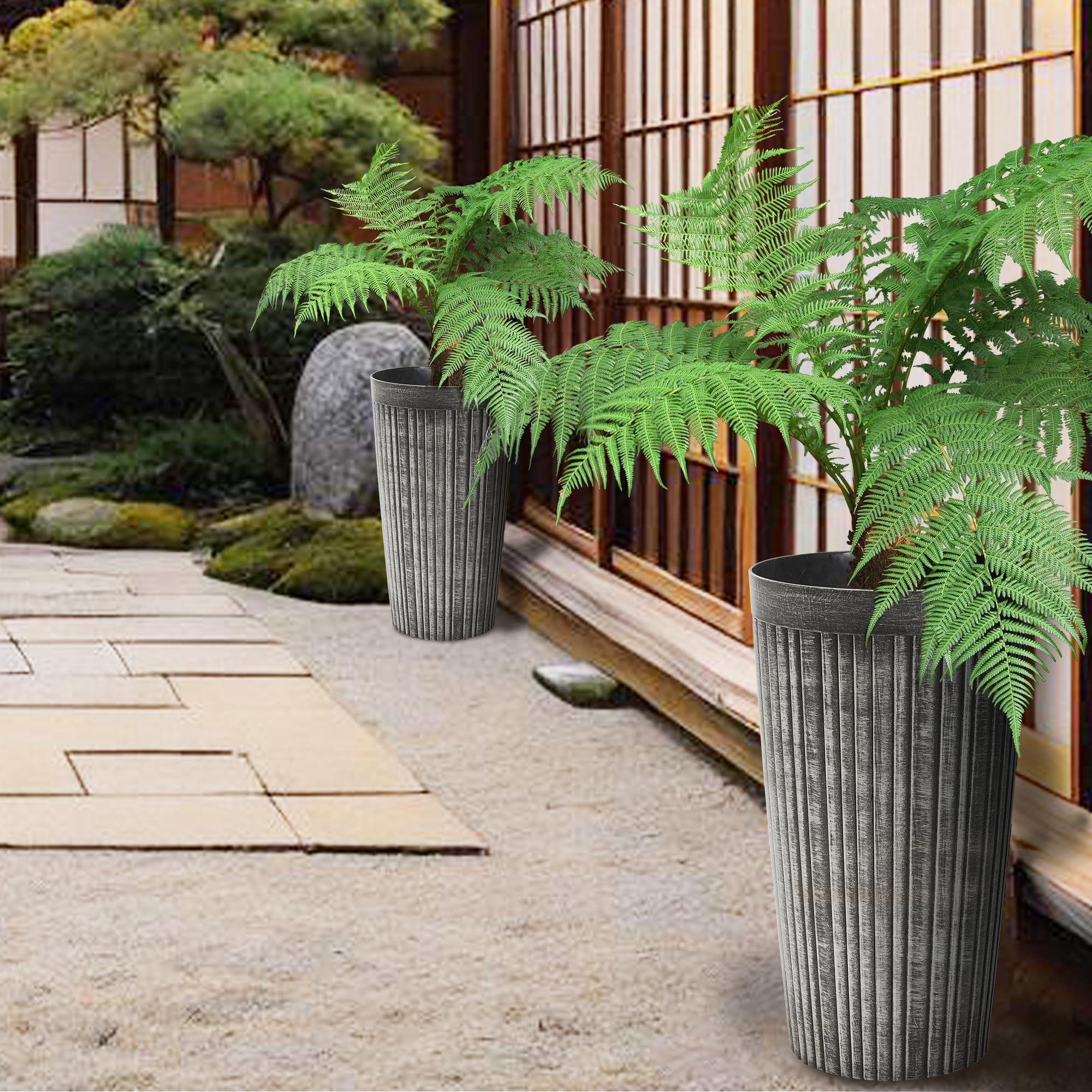 H＊さま プランター2個 プランター スクエアプランターボックススタンド Sサイズ